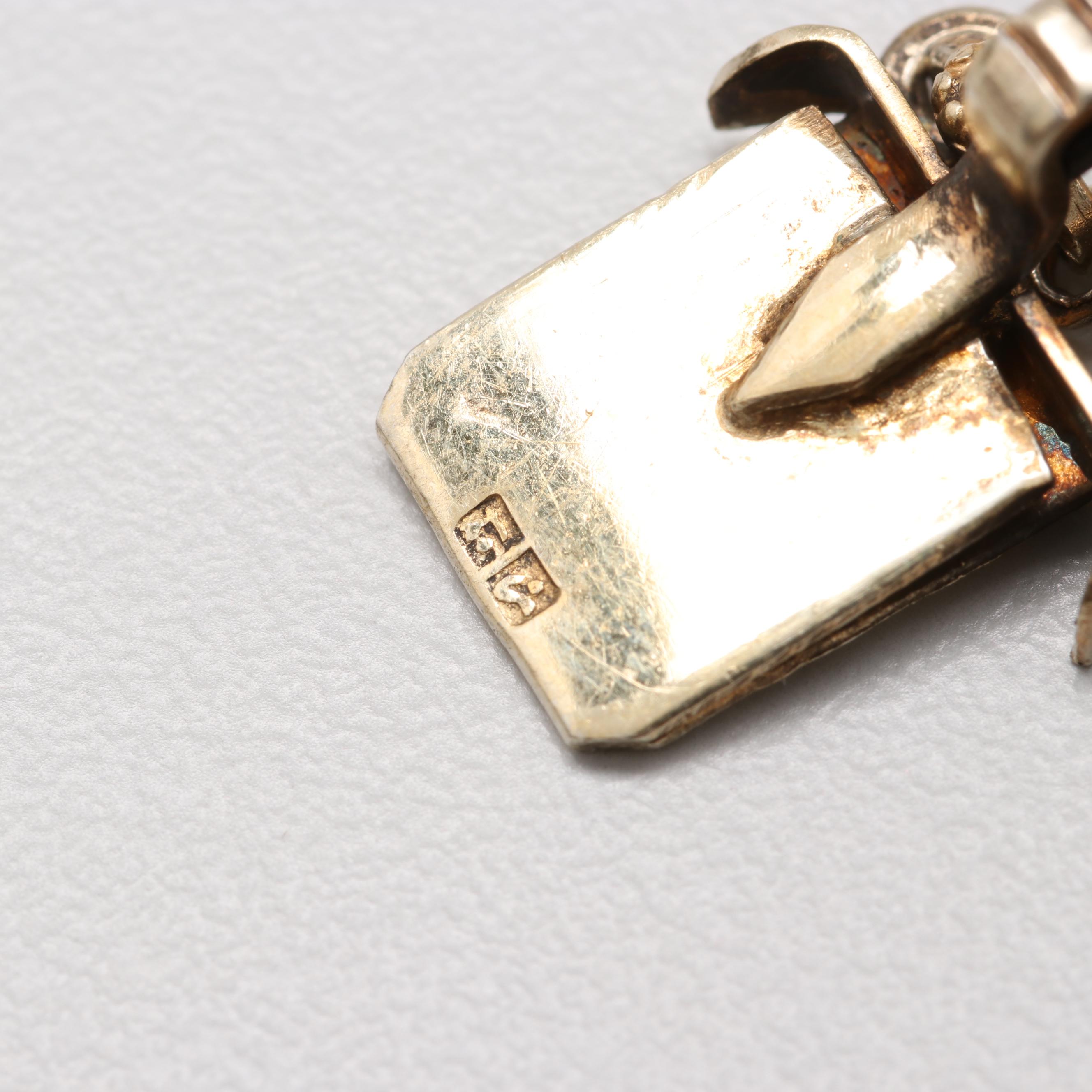 Vintage Egyptian Gold Wash on 900 Silver Carnelian Necklace and Earrings