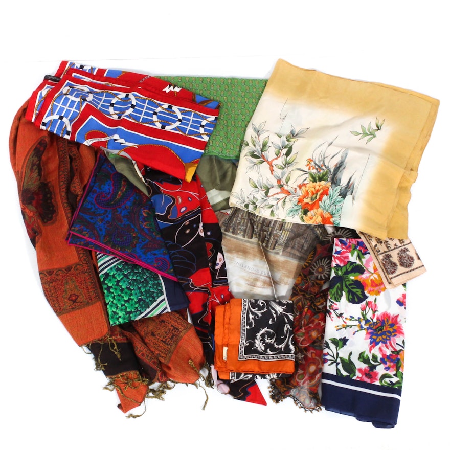 Vintage Scarves Including Liberty of London