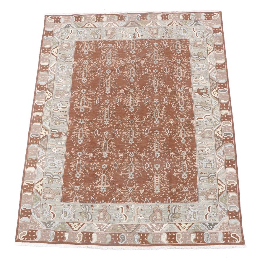 Hand-Knotted Indian Jaipur Wool Area Rug
