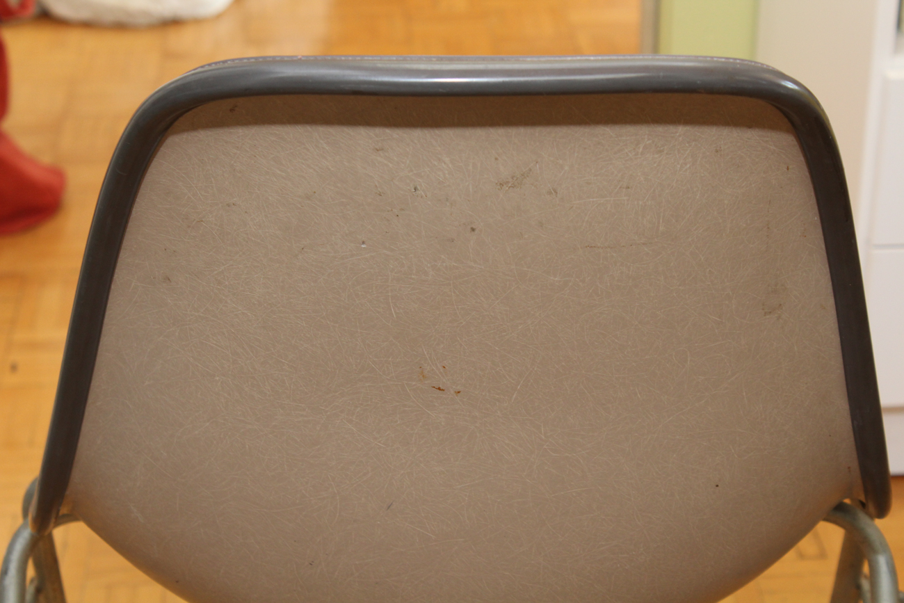 Pair of Mid Century Modern Herman Miller Molded Plastic Side Chairs