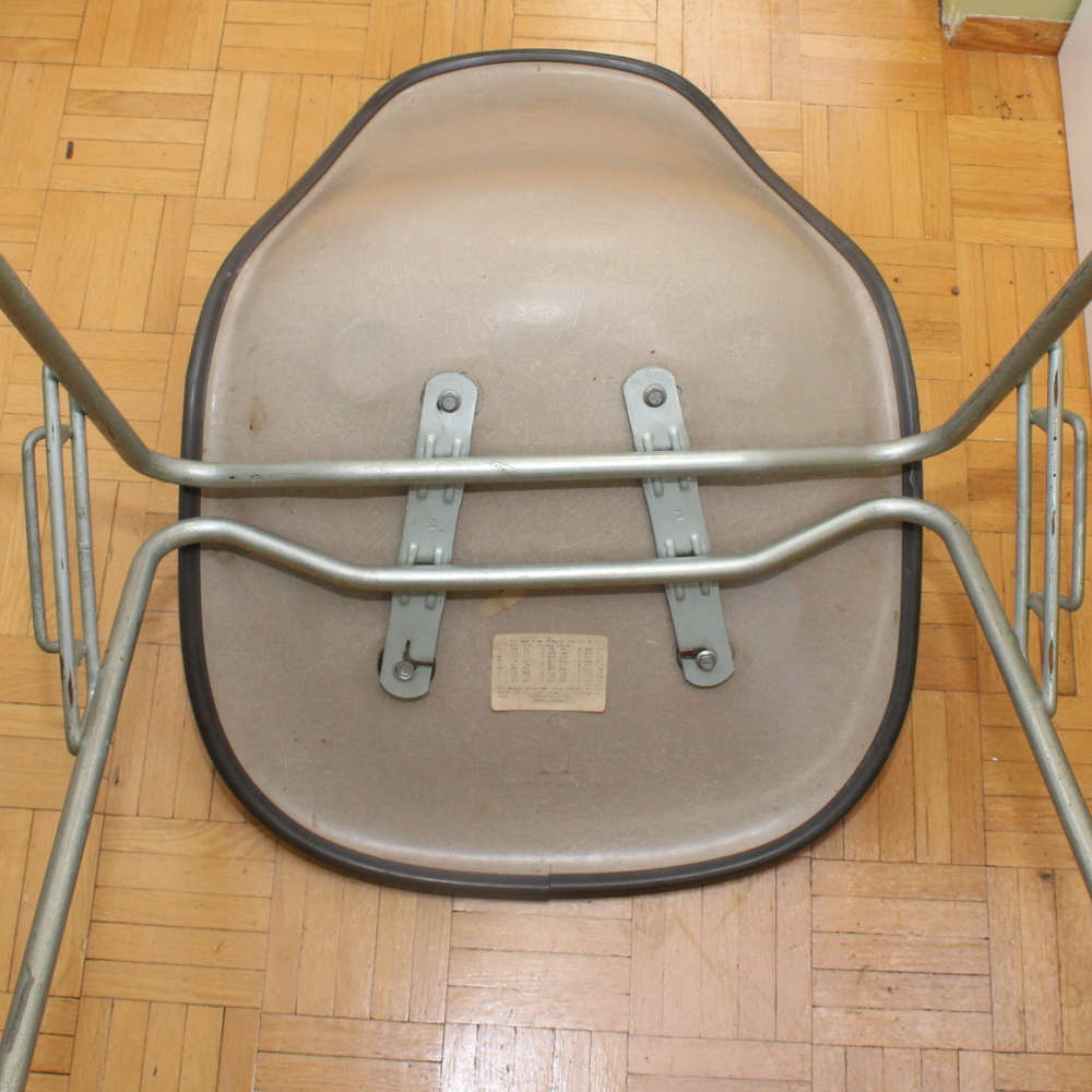 Pair of Mid Century Modern Herman Miller Molded Plastic Side Chairs