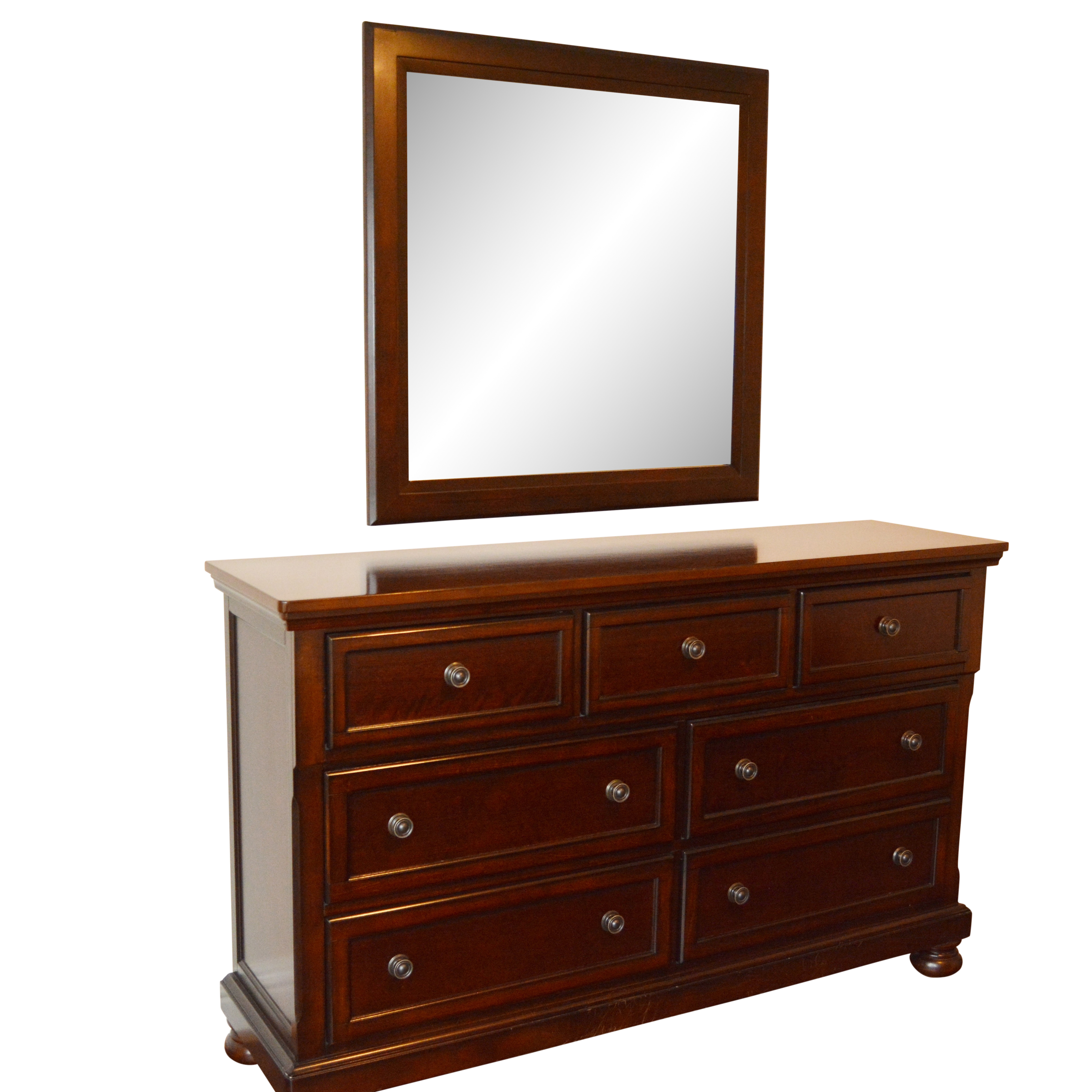 Dresser and Wall Mirror by Walter of Wabash
