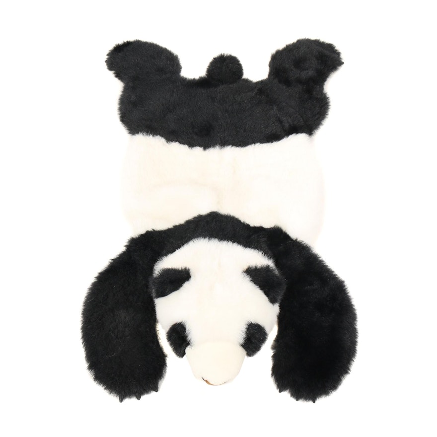 Children's Plush Panda Accent Rug