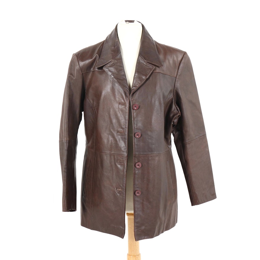 Women's Wilson Leather Brown Leather Coat