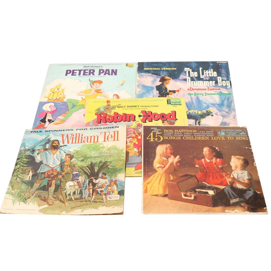 Children's Record Albums Including Songs from "Peter Pan"