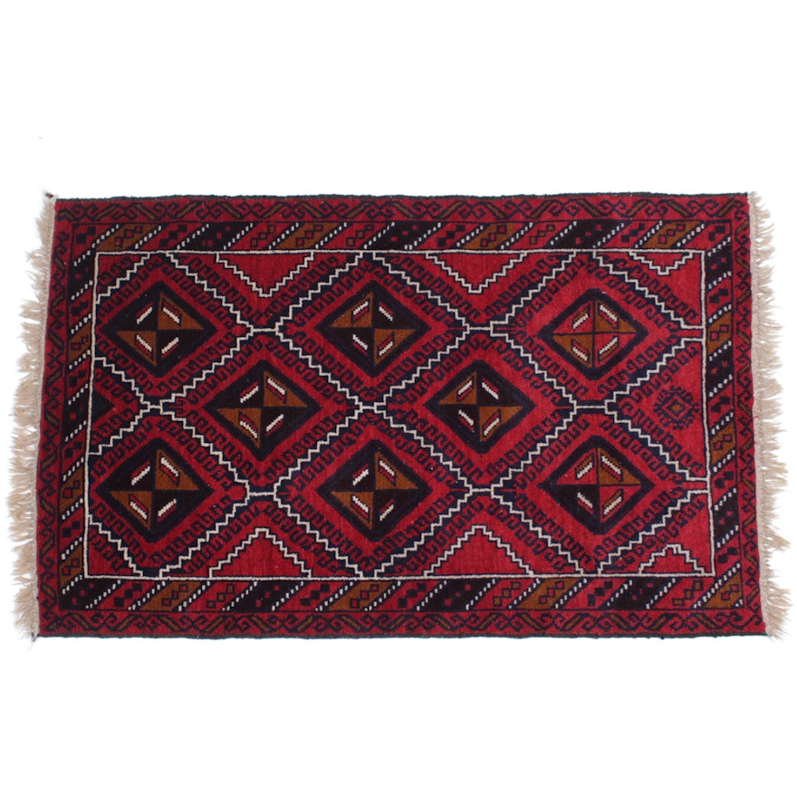 Hand-Knotted Persian Baluch Rug