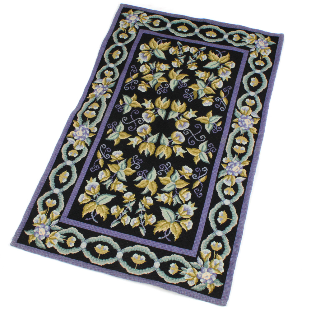 Handmade French Style Needlepoint Rug EBTH