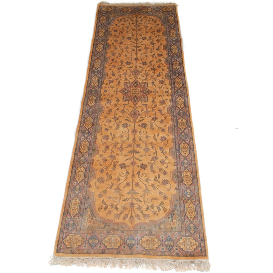 Hand-Knotted Indo-Persian Tabriz Carpet Runner