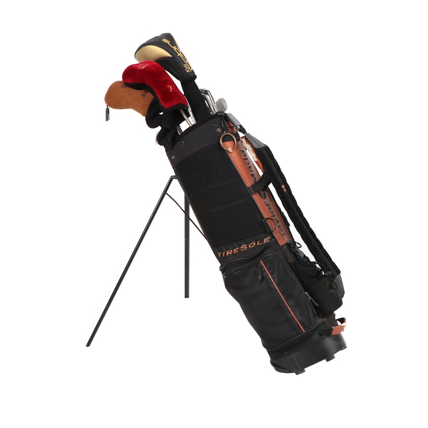 Taylormade Golf Bag with Clubs including King Cobra
