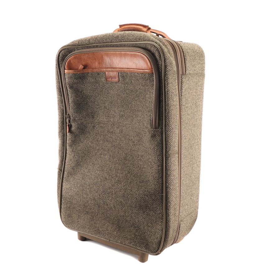 Hartmann Tweed and Leather Carry-On Suitcase