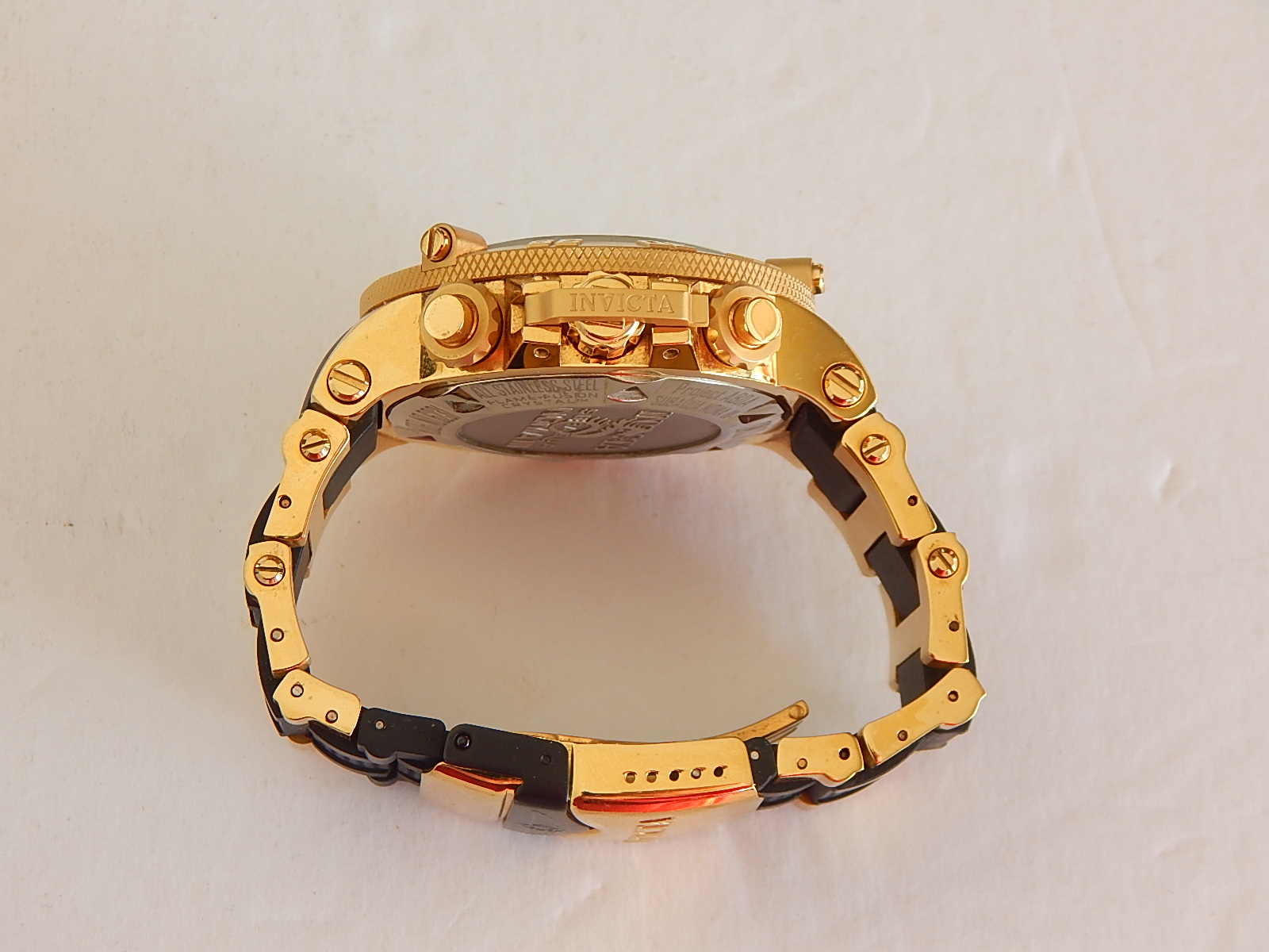 Invicta Gold-Tone Chronograph Swiss Made Subaqua Noma III Watch