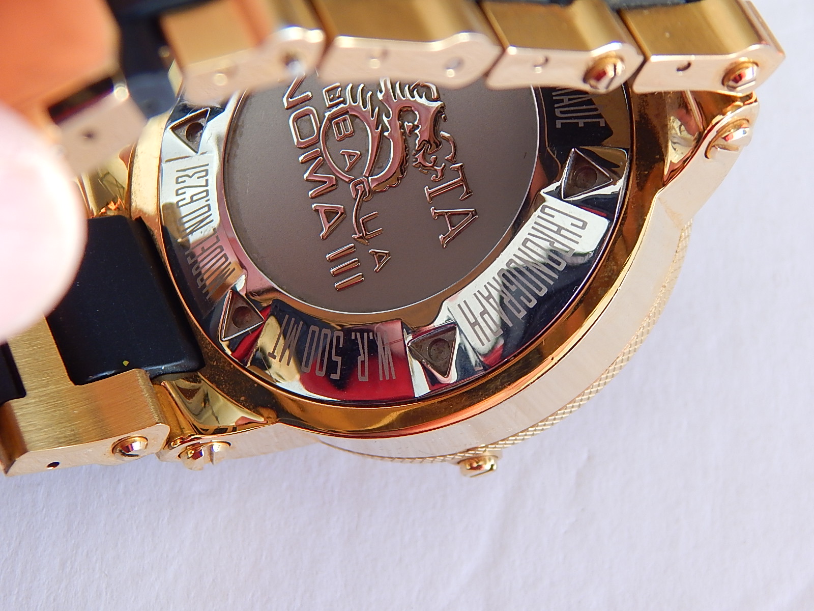 Invicta Gold-Tone Chronograph Swiss Made Subaqua Noma III Watch