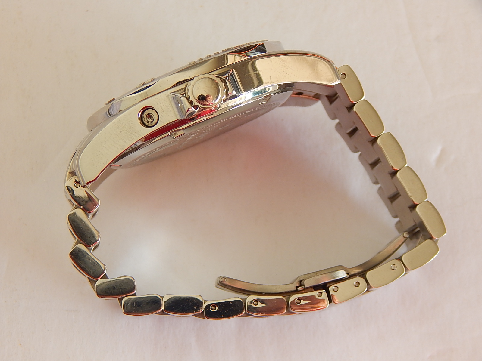 Invicta Silver-Tone Atlantis MOP Stainless Steel Watch Model 4333