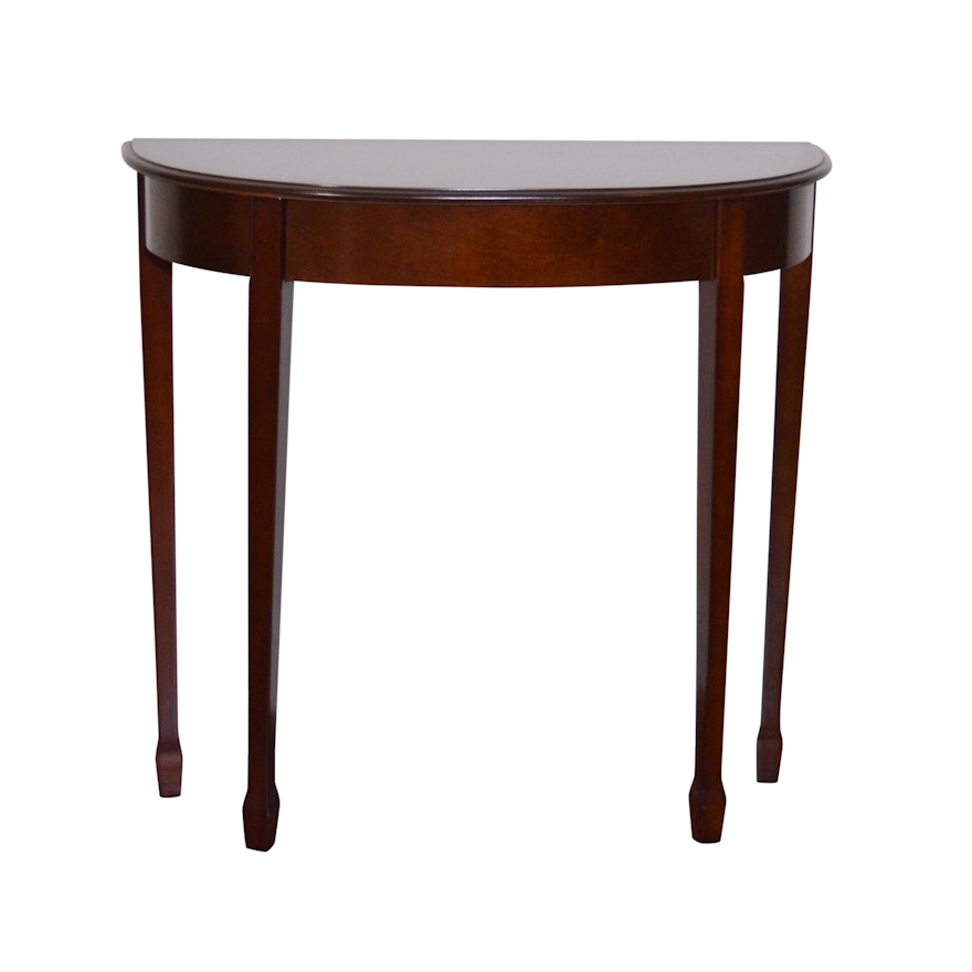 Georgian Style Demilune Console Table by The Bombay Company
