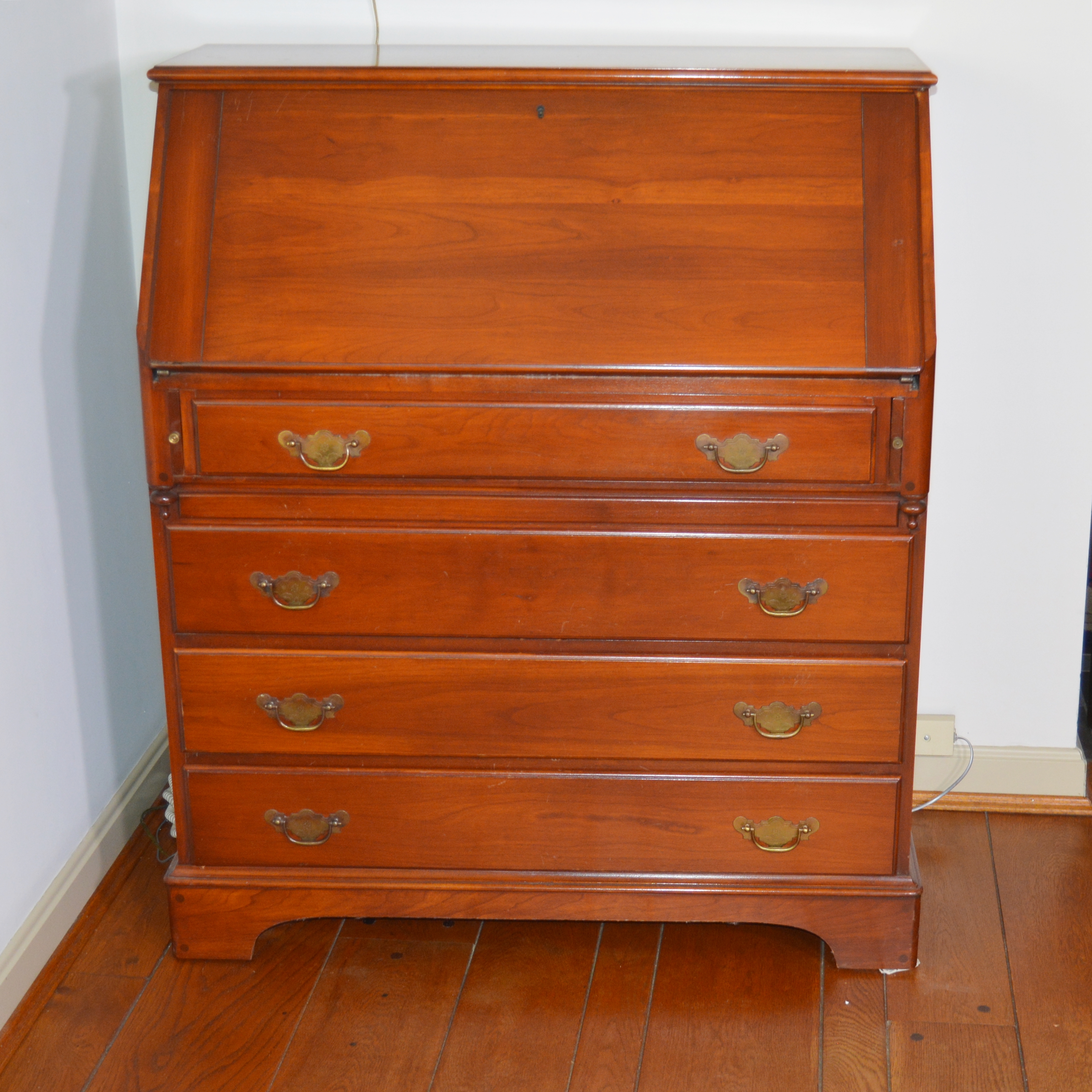 American Cherry Secretary by Pennsylvania House Reproduction, Mid 20th Century
