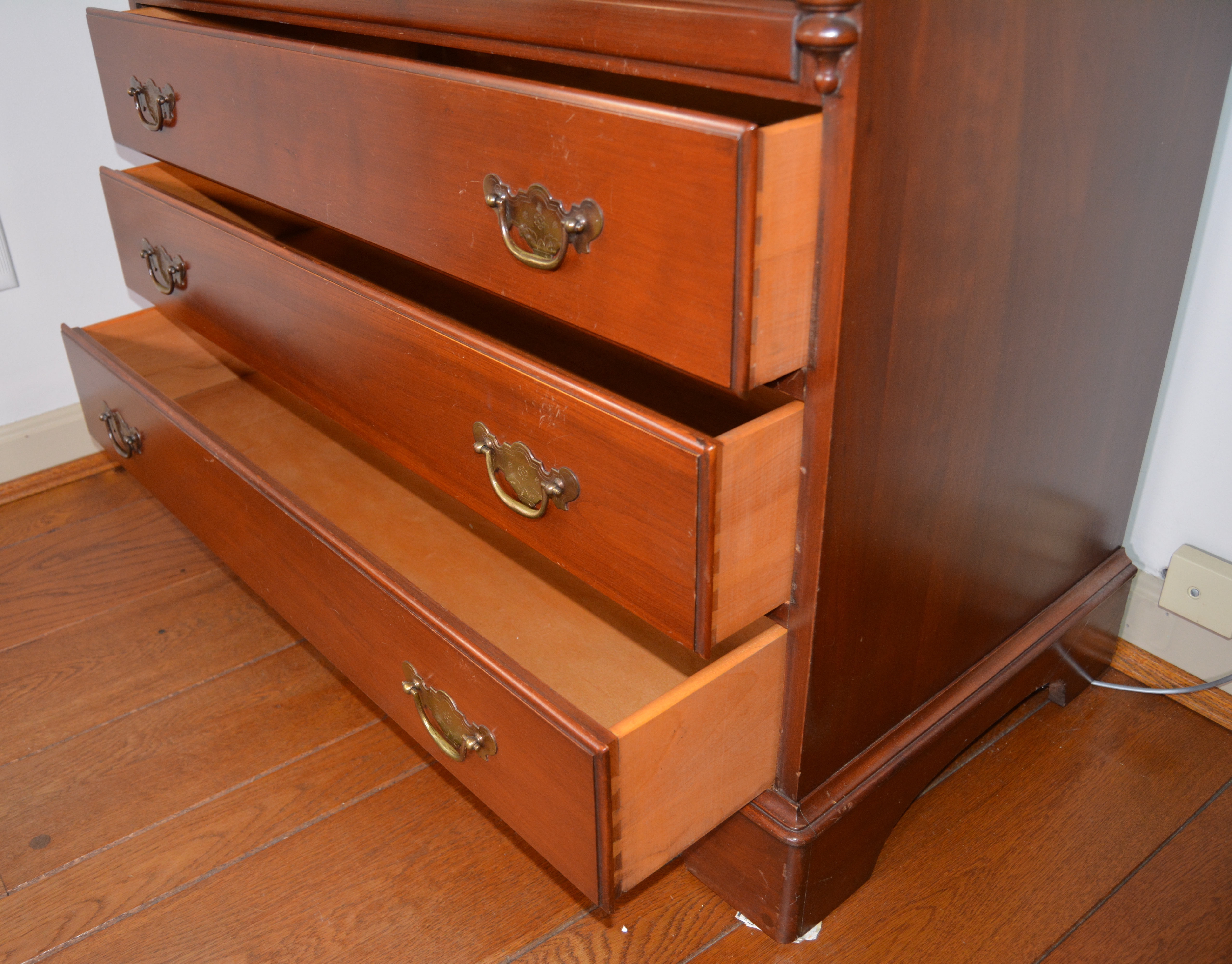 American Cherry Secretary by Pennsylvania House Reproduction, Mid 20th Century