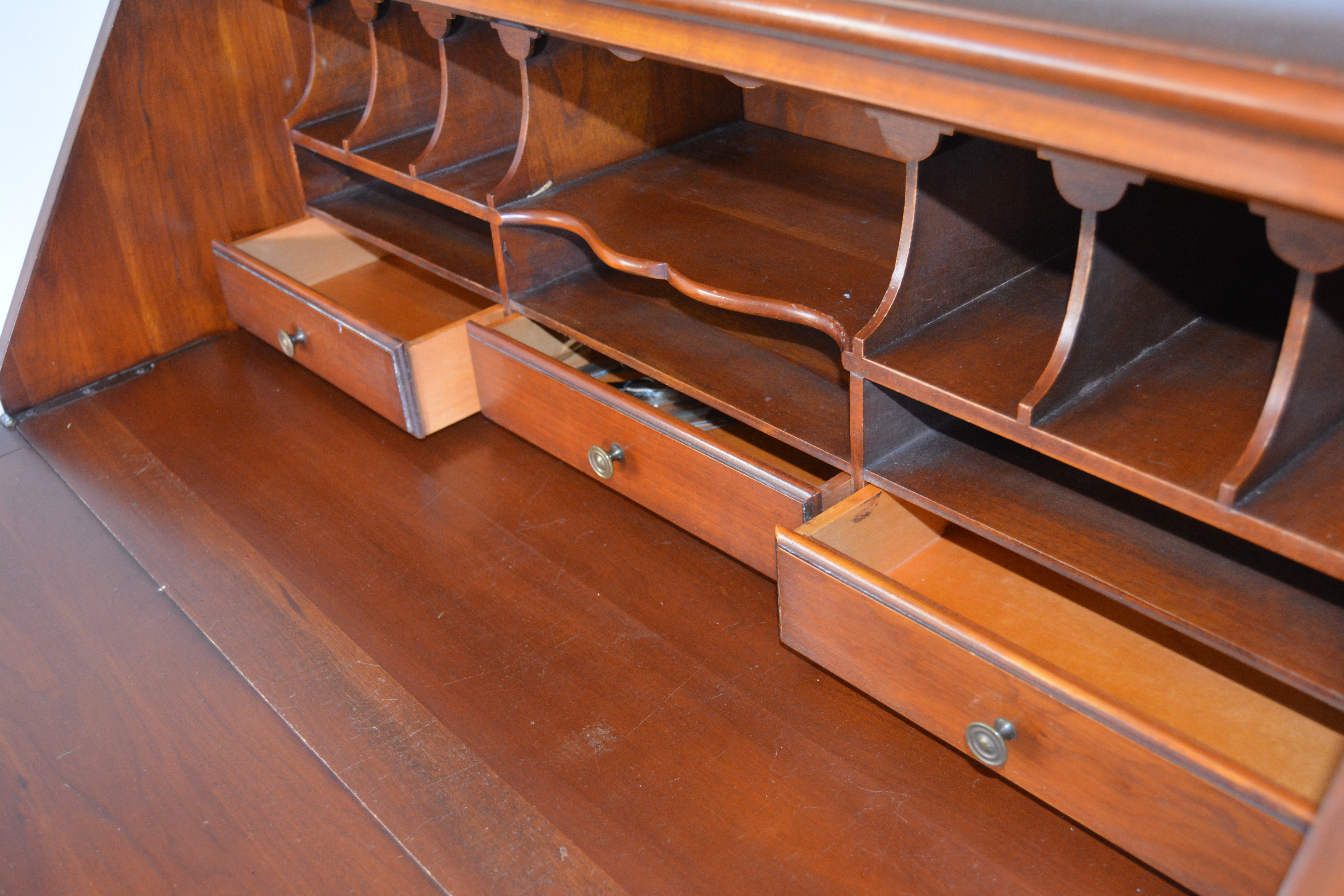 American Cherry Secretary by Pennsylvania House Reproduction, Mid 20th Century