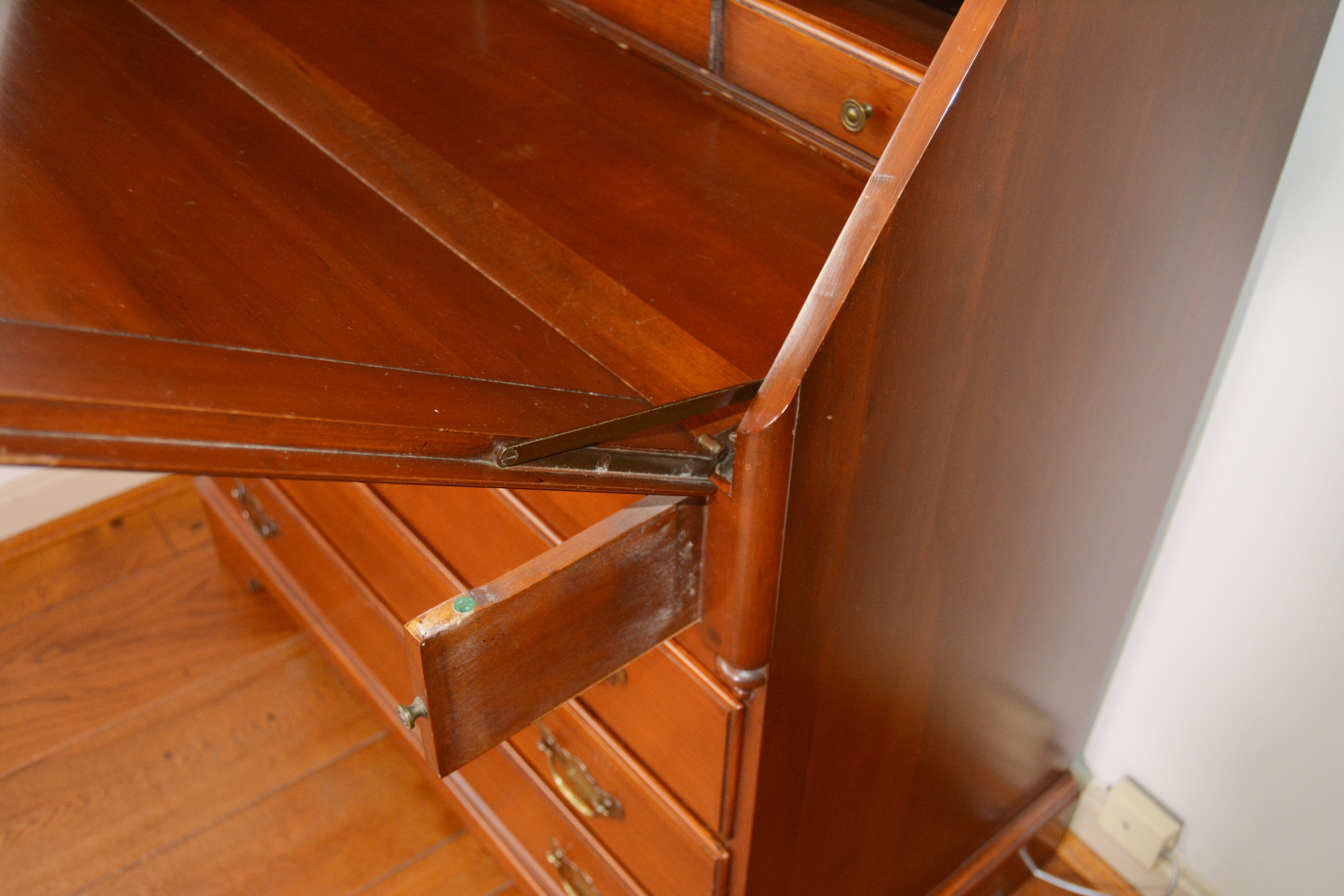 American Cherry Secretary by Pennsylvania House Reproduction, Mid 20th Century