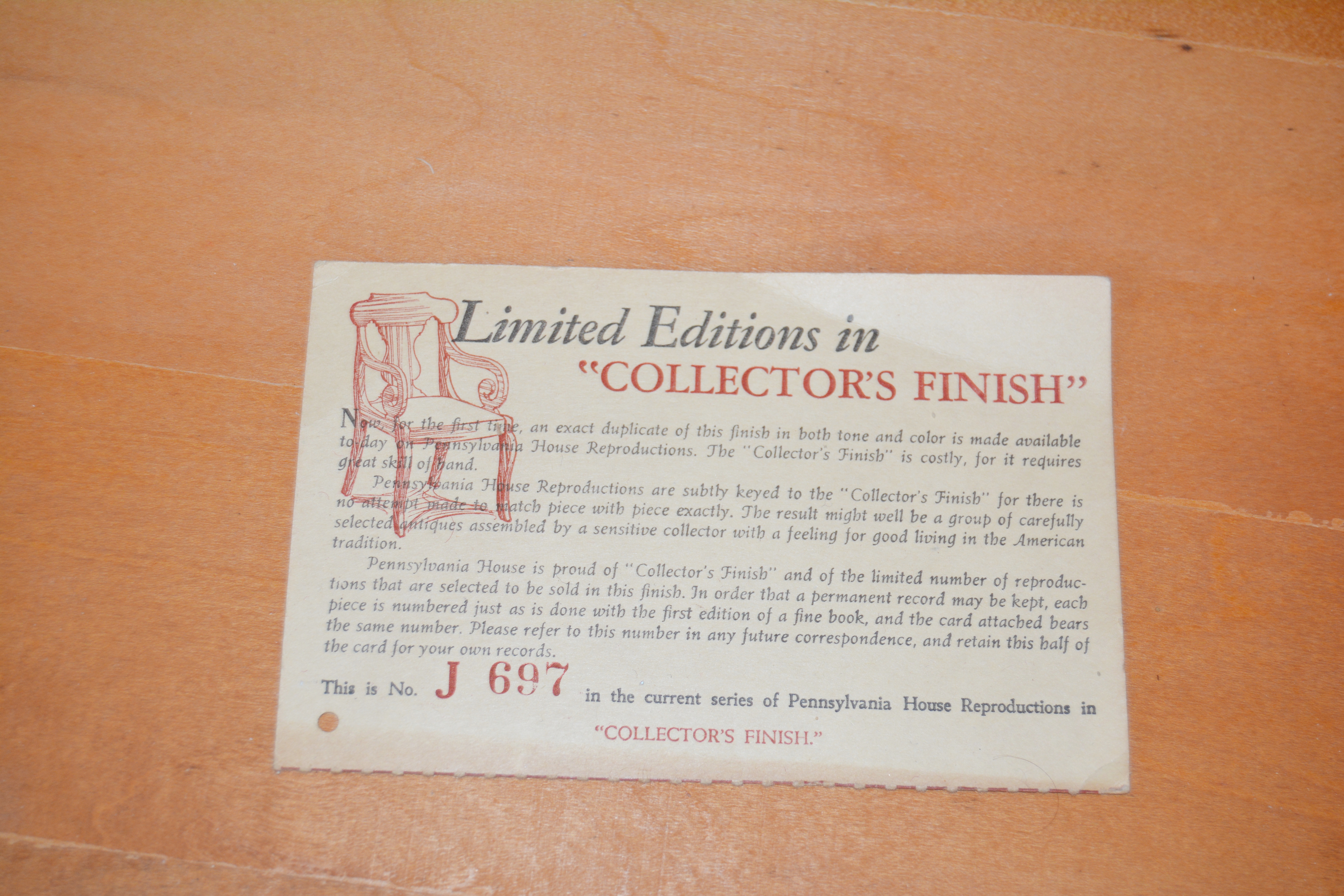 American Cherry Secretary by Pennsylvania House Reproduction, Mid 20th Century