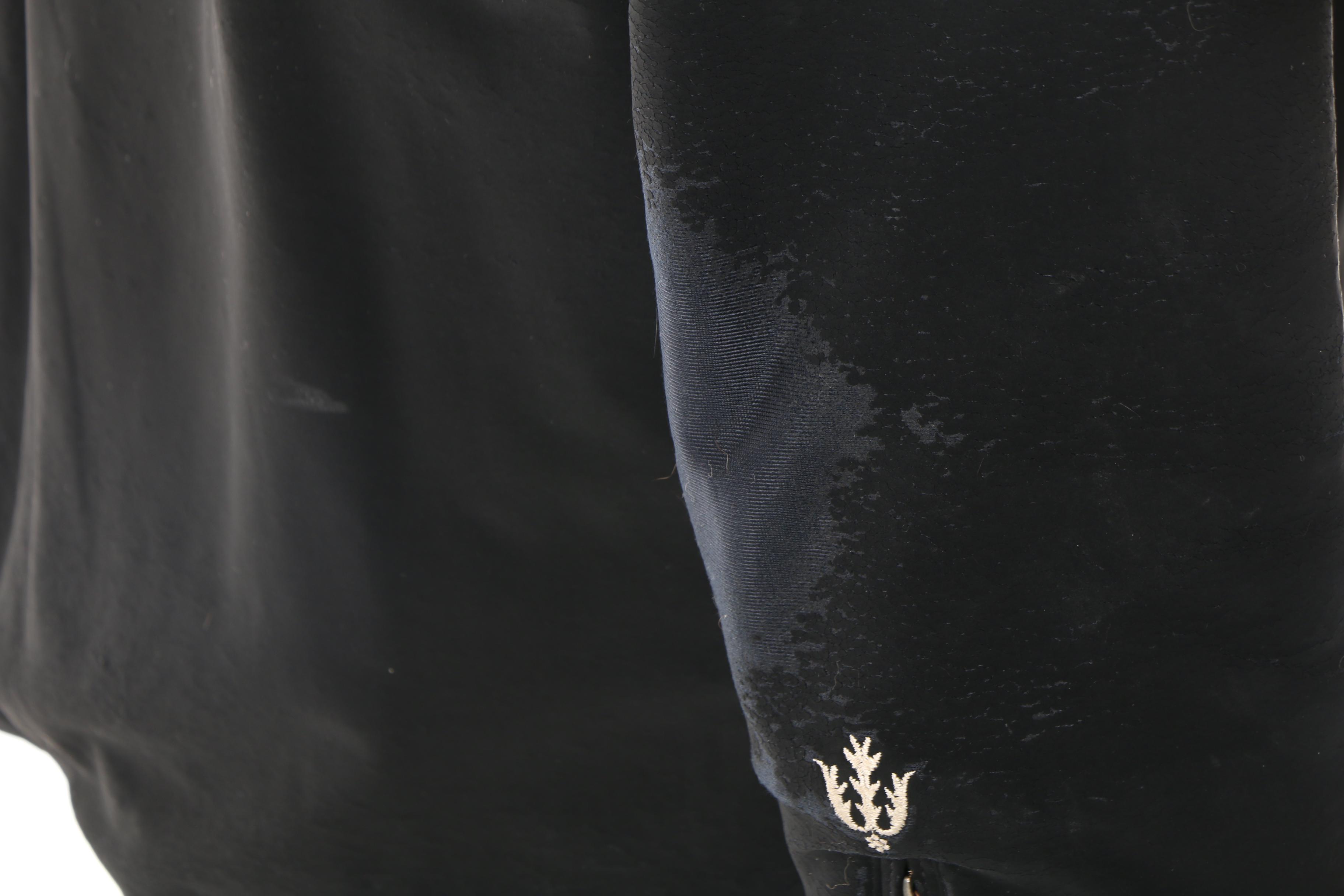 Women's Bogner Techno-Velvet Embroidered Ski Jacket with Faux Fur Collar