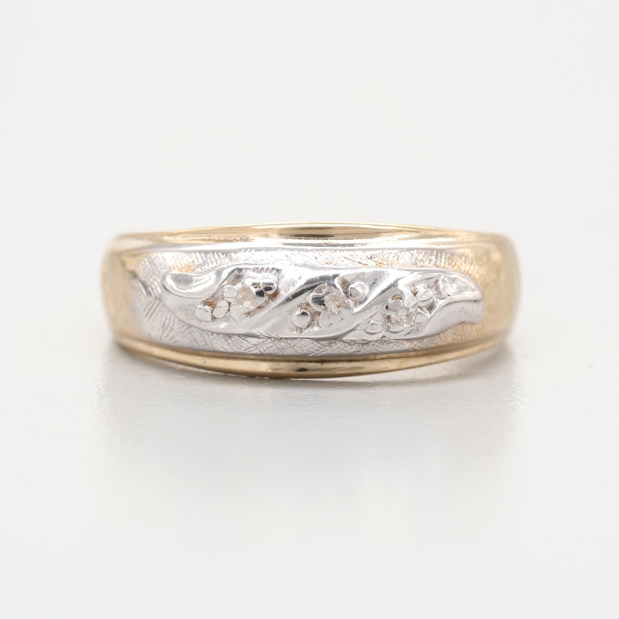 10K Yellow Gold Diamond Ring