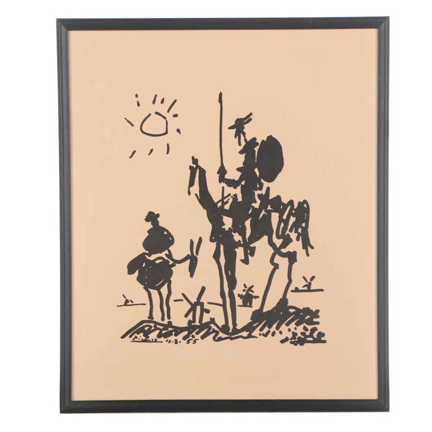 Reproduction Lithograph after Pablo Picasso "Don Quixote"