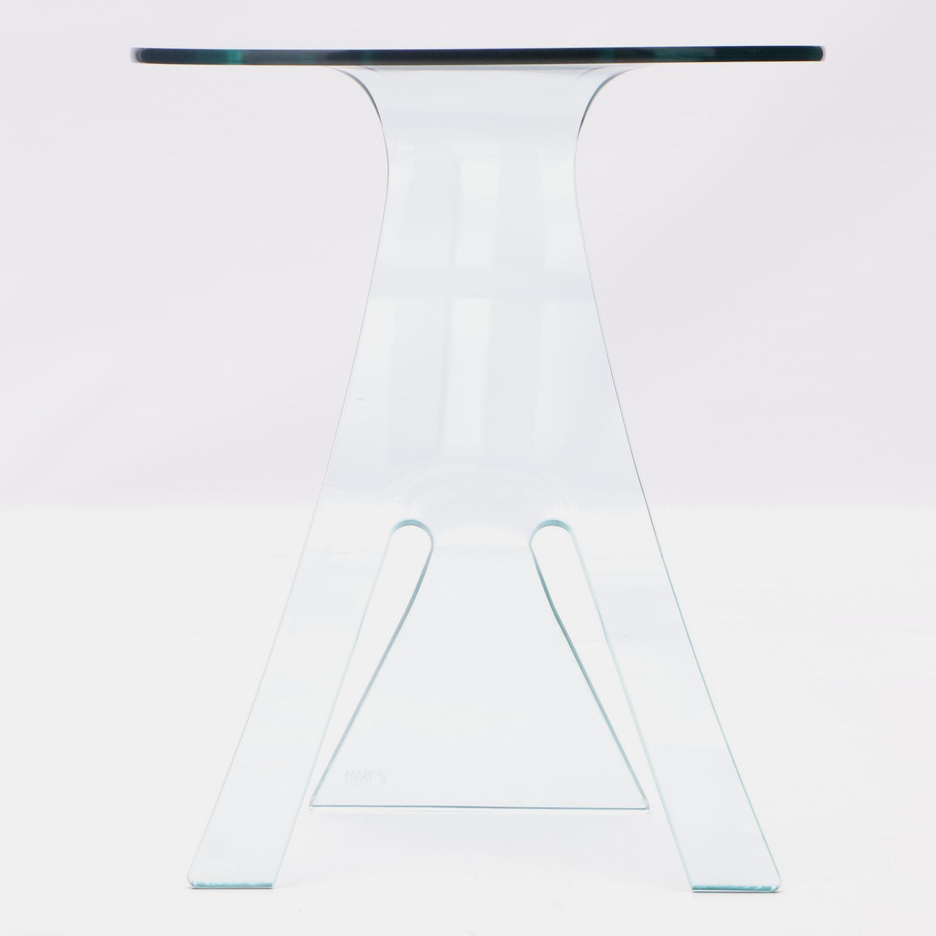 Fiam Tempered Glass Accent Table