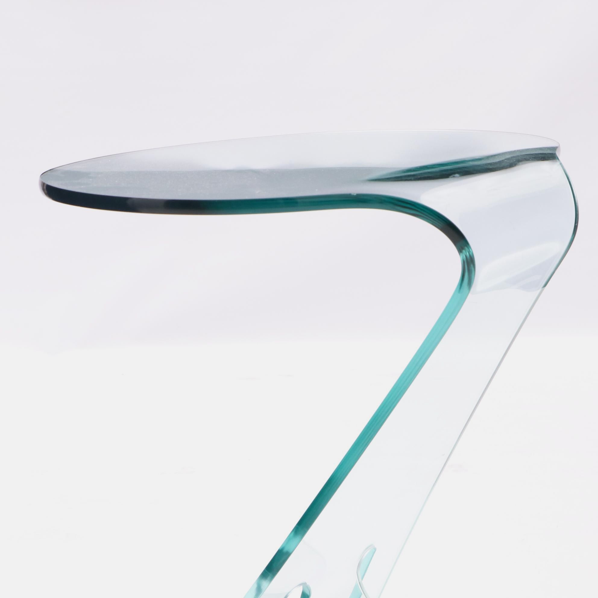 Fiam Tempered Glass Accent Table
