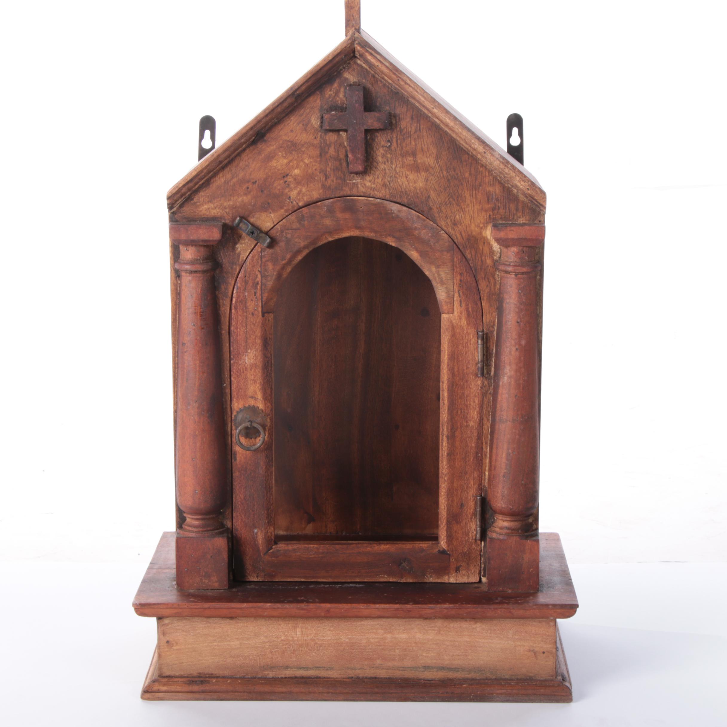 Colonial Style Indian Hardwood Wall Nicho