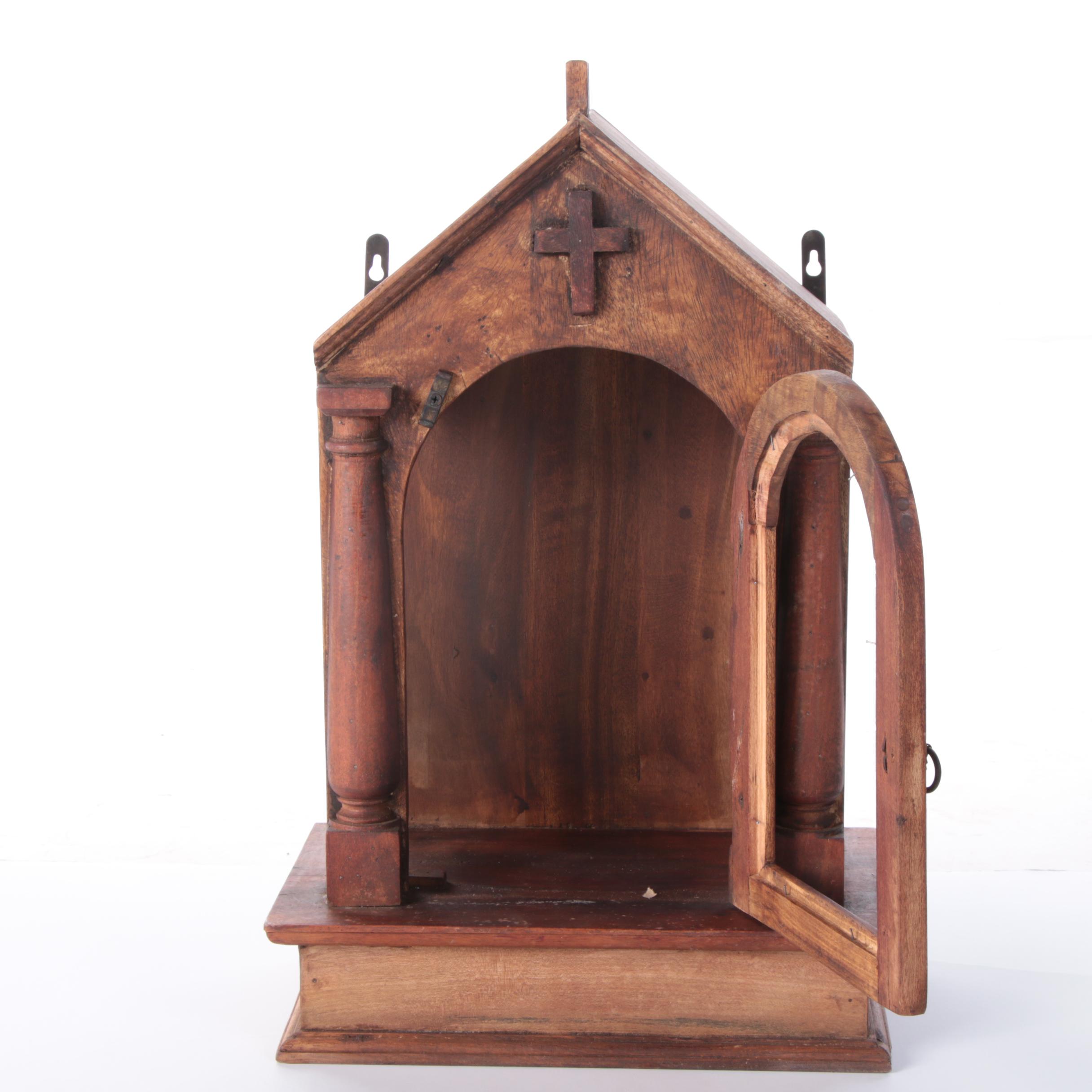 Colonial Style Indian Hardwood Wall Nicho