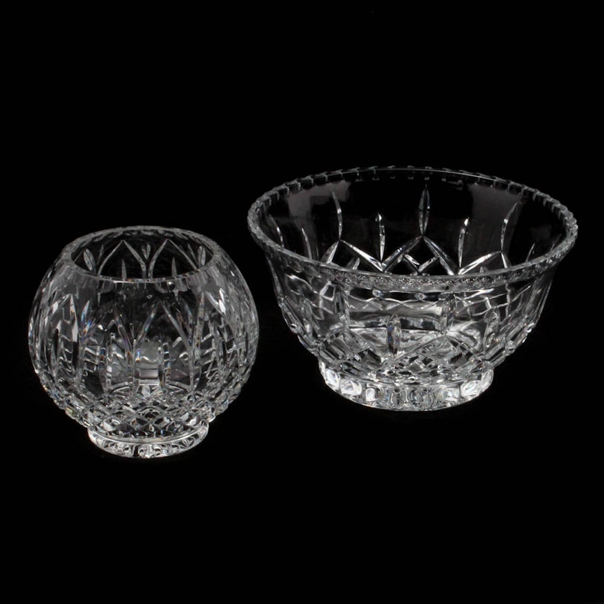 Crystal Footed Bowls Featuring Gorham "King Edward"