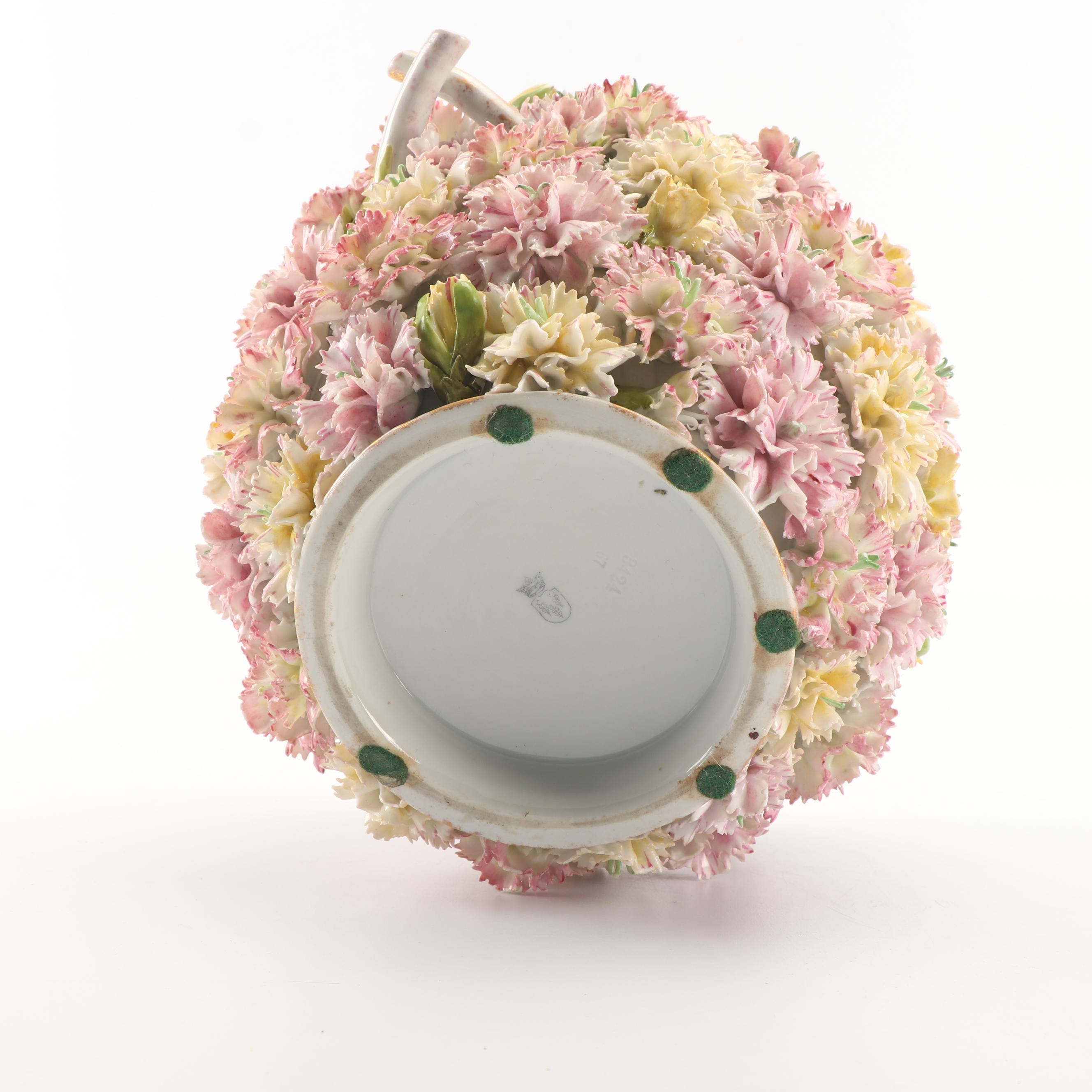 Von Schierholz Porcelain Manufactory Porcelain Flower Vase