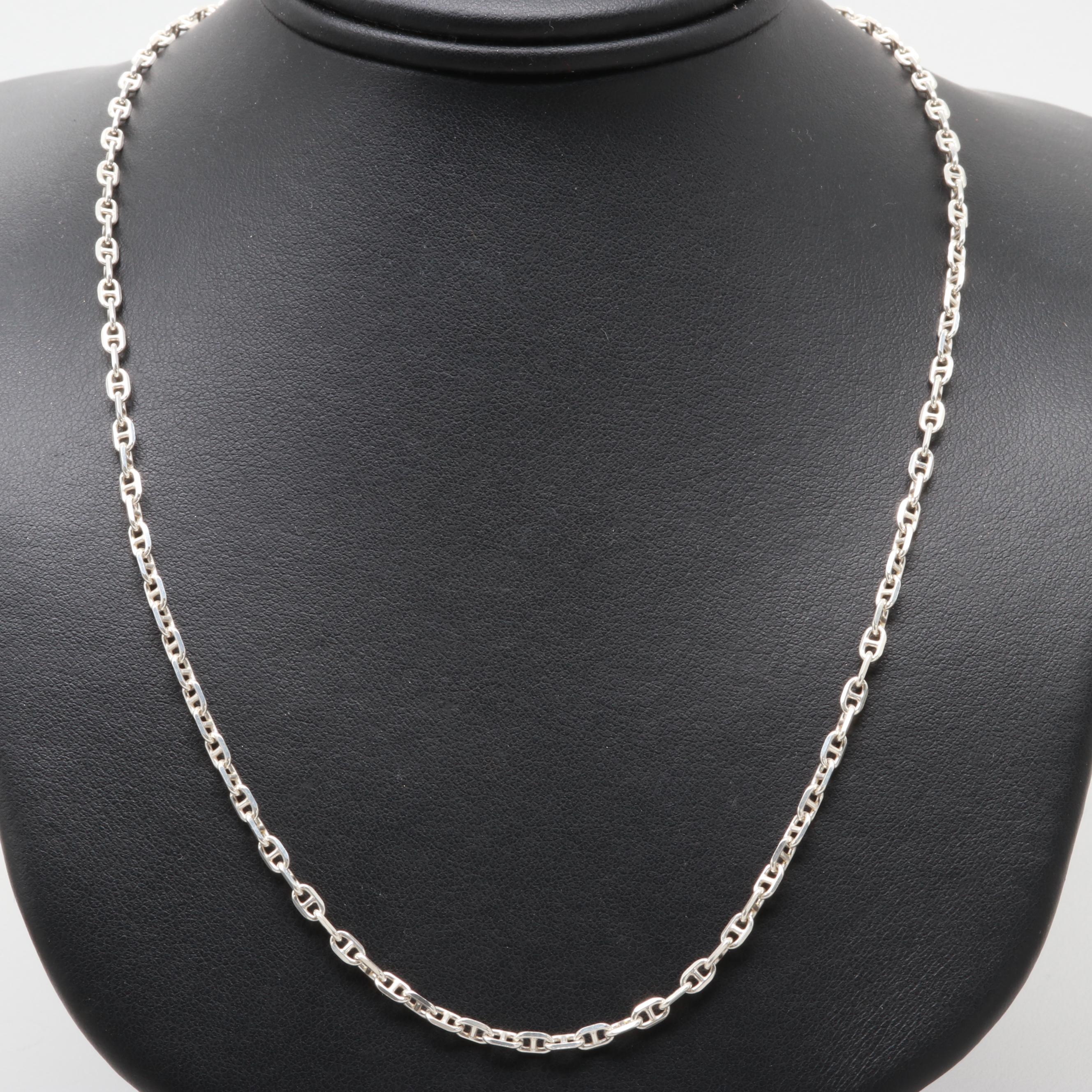 Sterling Silver Anchor Chain Necklace