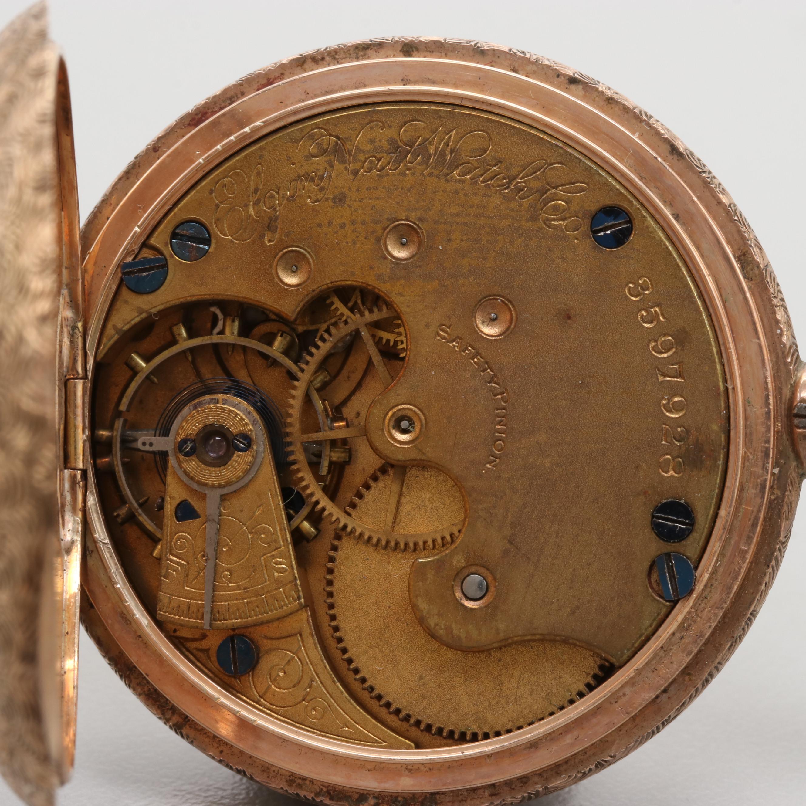 Hampden and Elgin Hunter Case Pocket Watches