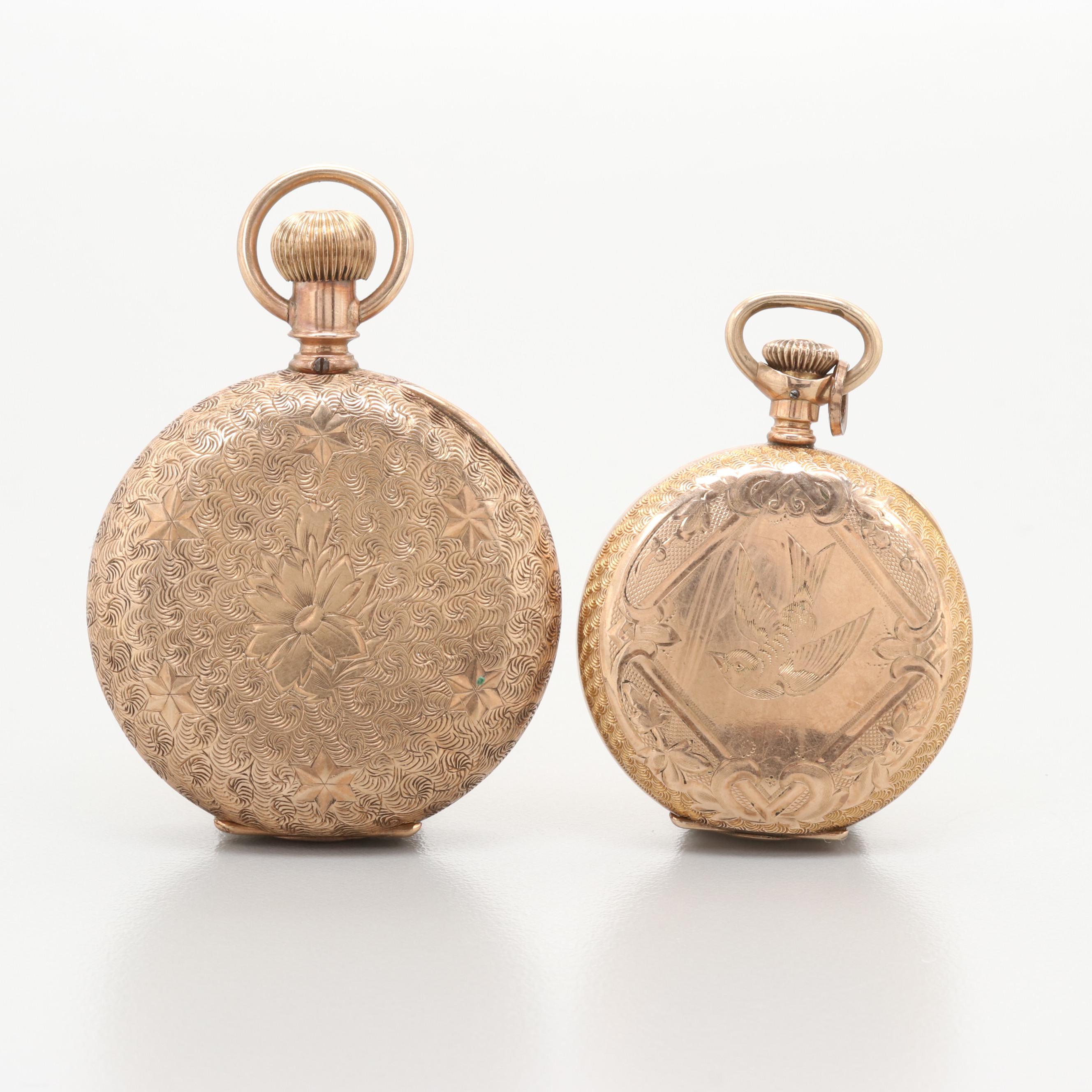 Hampden and Elgin Hunter Case Pocket Watches
