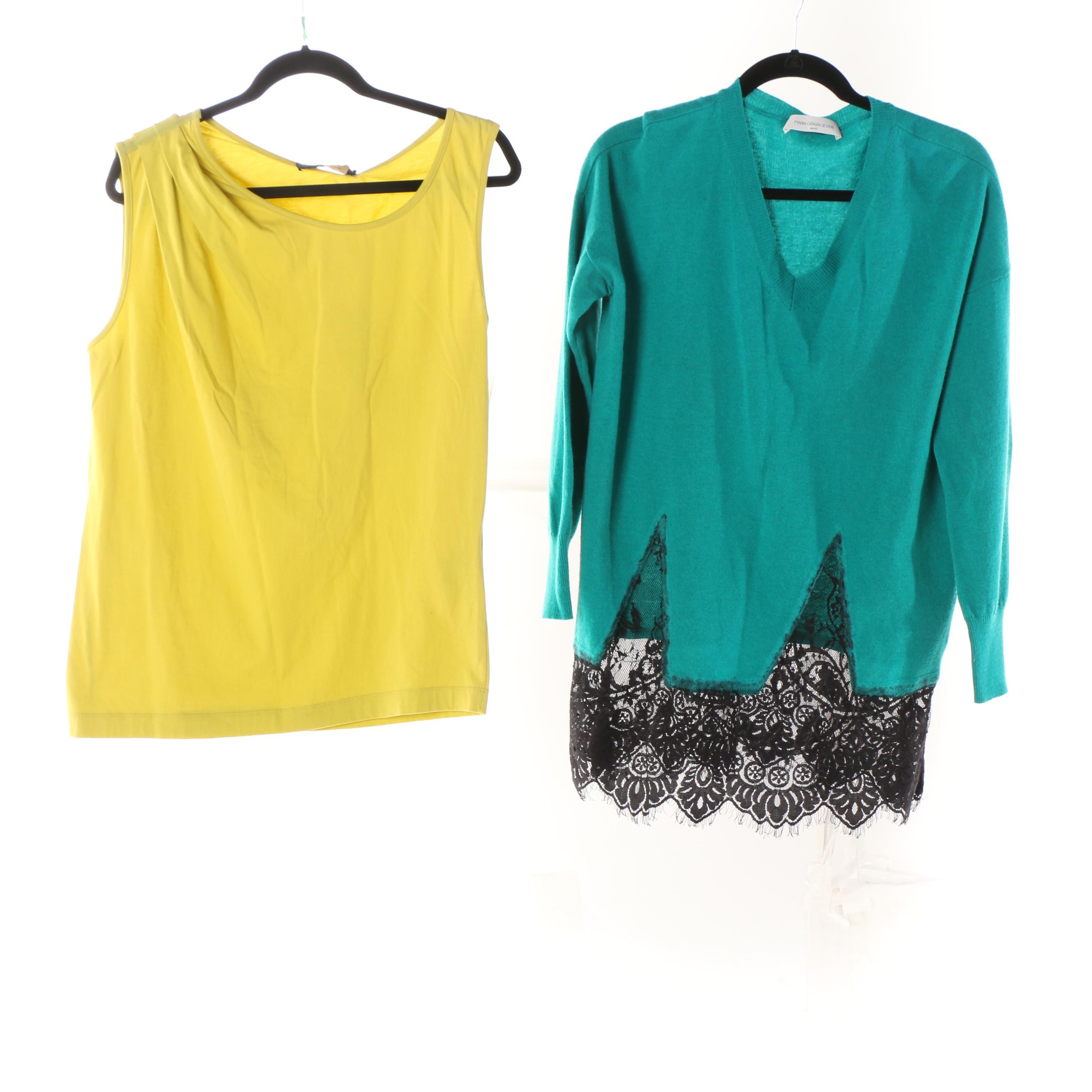 Women's Pants and Tops including Piazza Sempione, Maria Grazia Severi, and DKNY