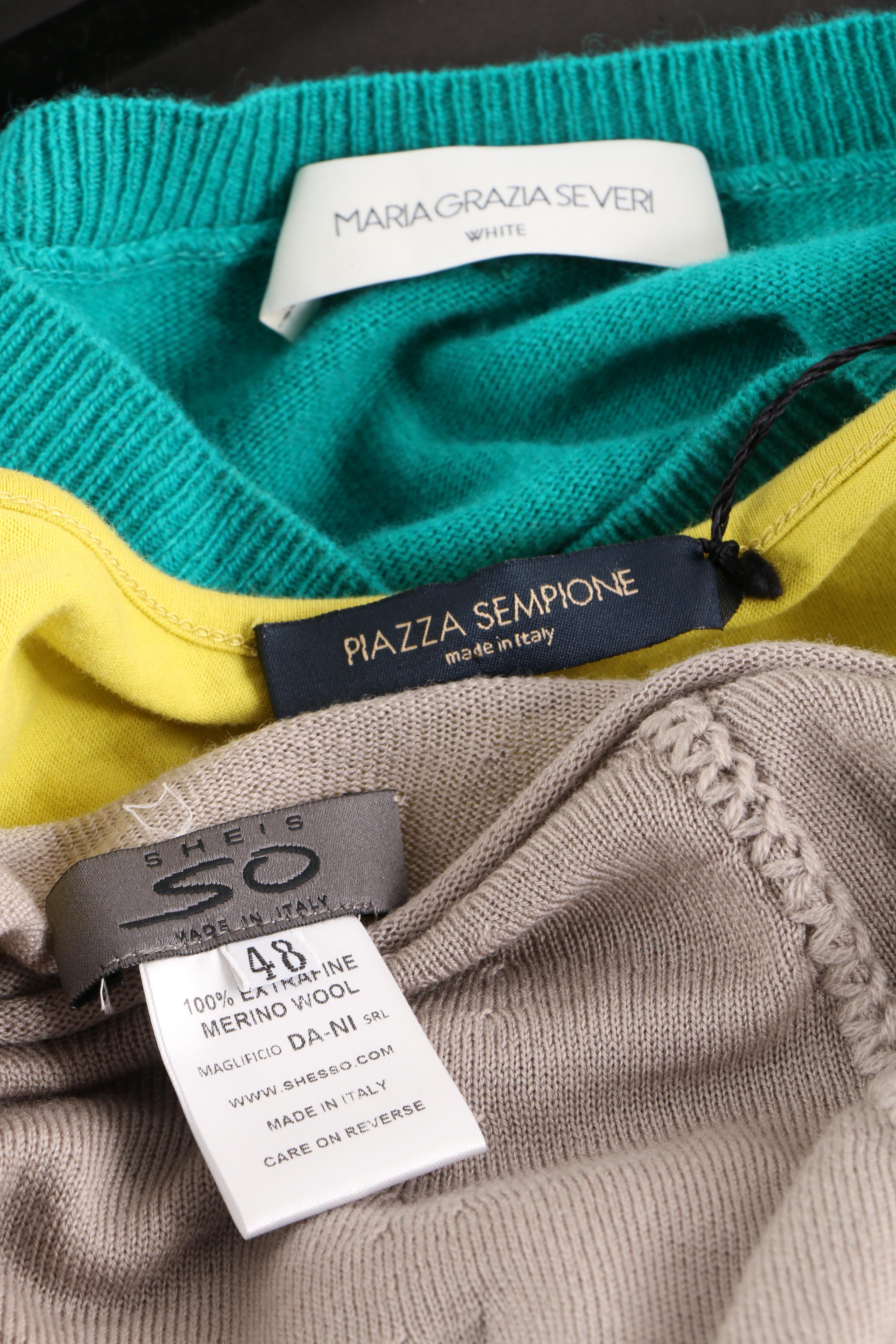 Women's Pants and Tops including Piazza Sempione, Maria Grazia Severi, and DKNY