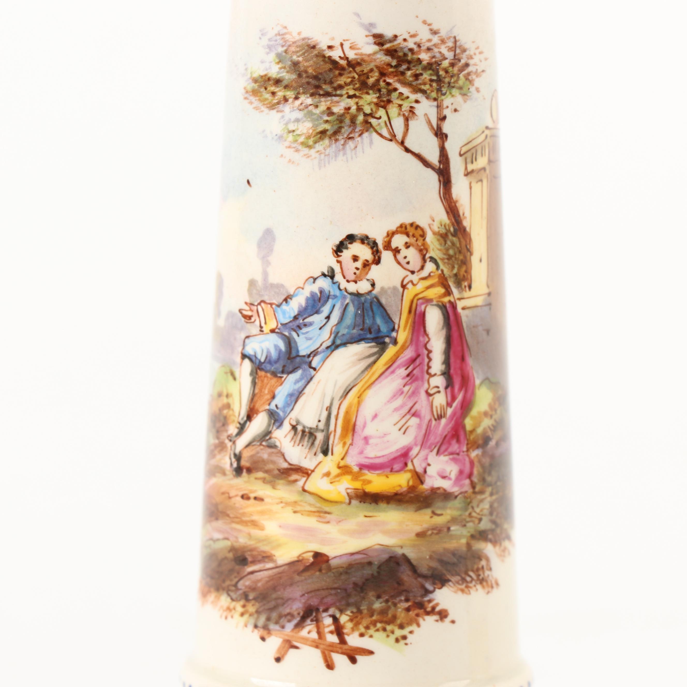 Late 19th Century Sèvres Ceramic Candlesticks