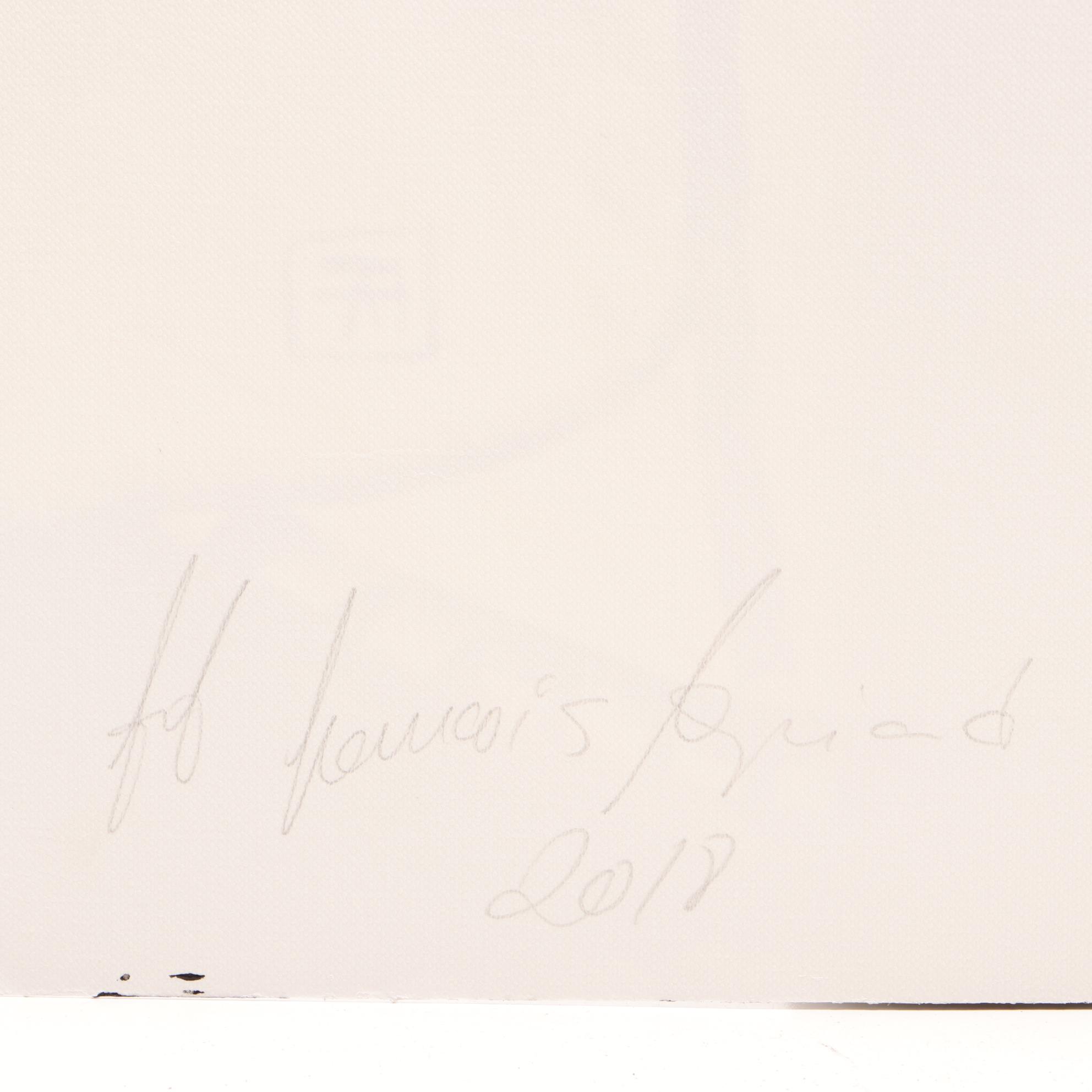 Francois Aguiard 2018 Acrylic Stylized Portrait Painting "Françoise Gilot"