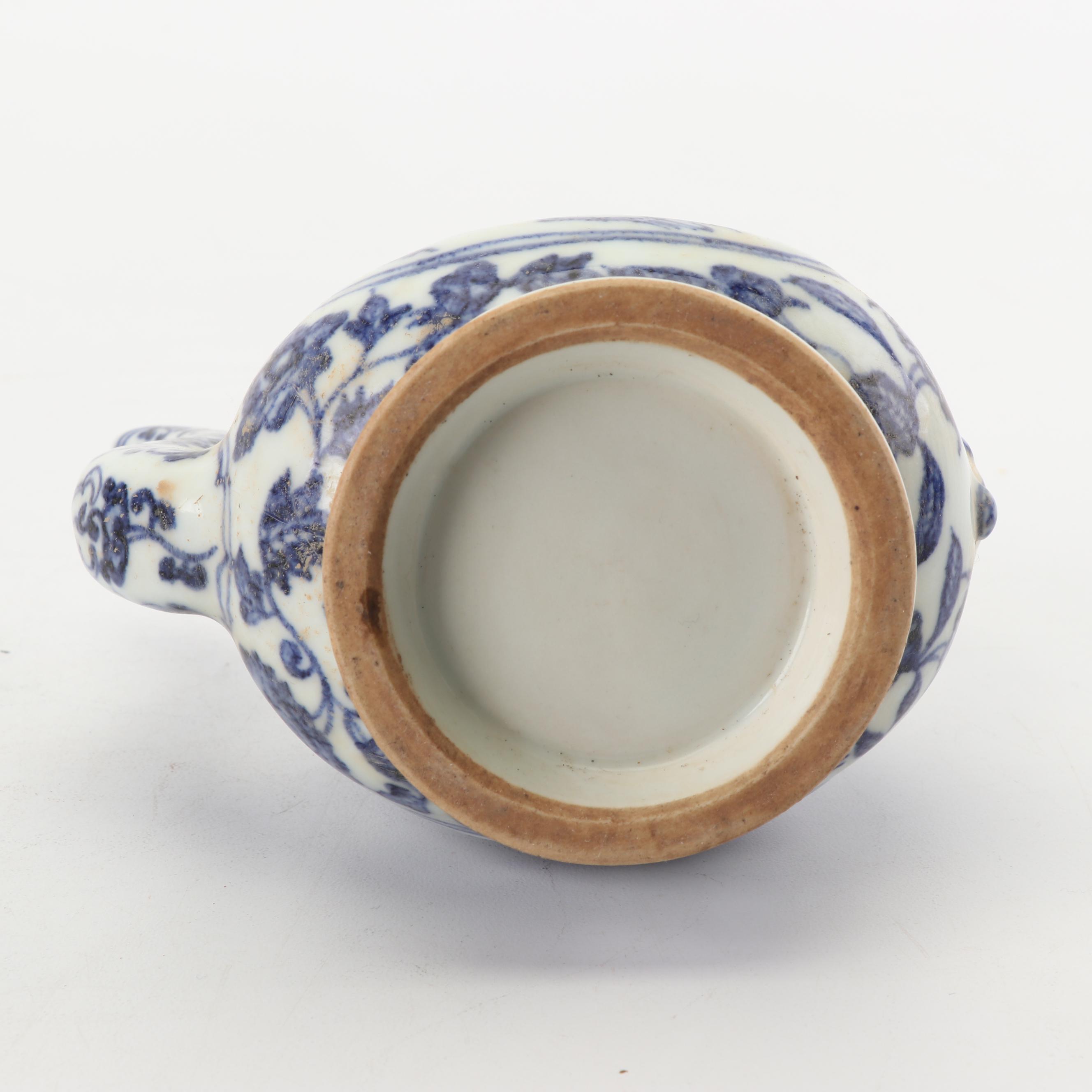 Chinese Hand-Painted Blue and White Ginger Jar and Tea Pot