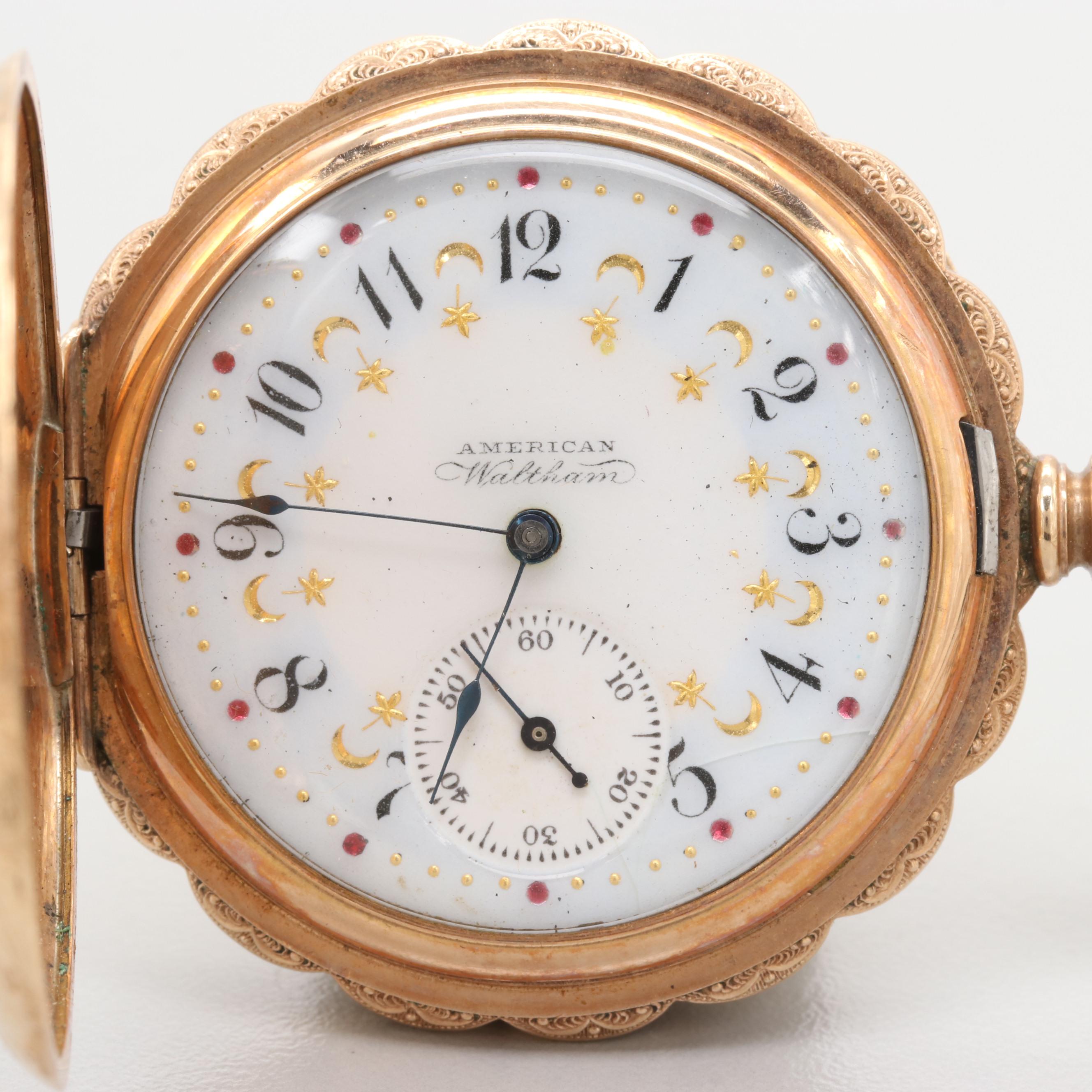 American Waltham Gold Filled Hunting Case Pocket Watch, Circa 1893
