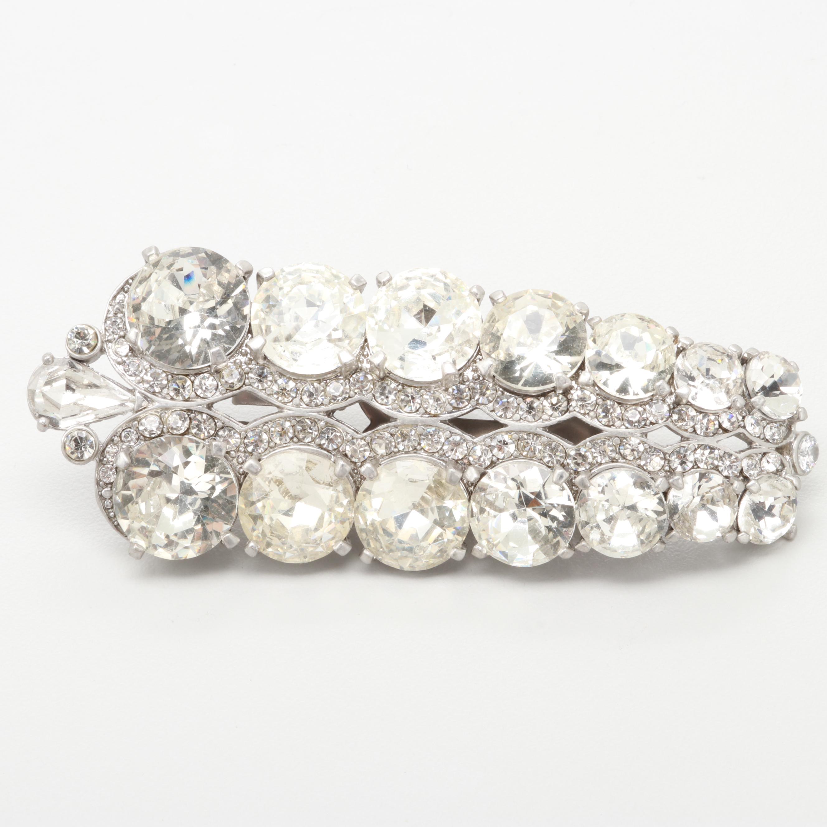 Cabi Oversized Clear Rhinestone Brooch