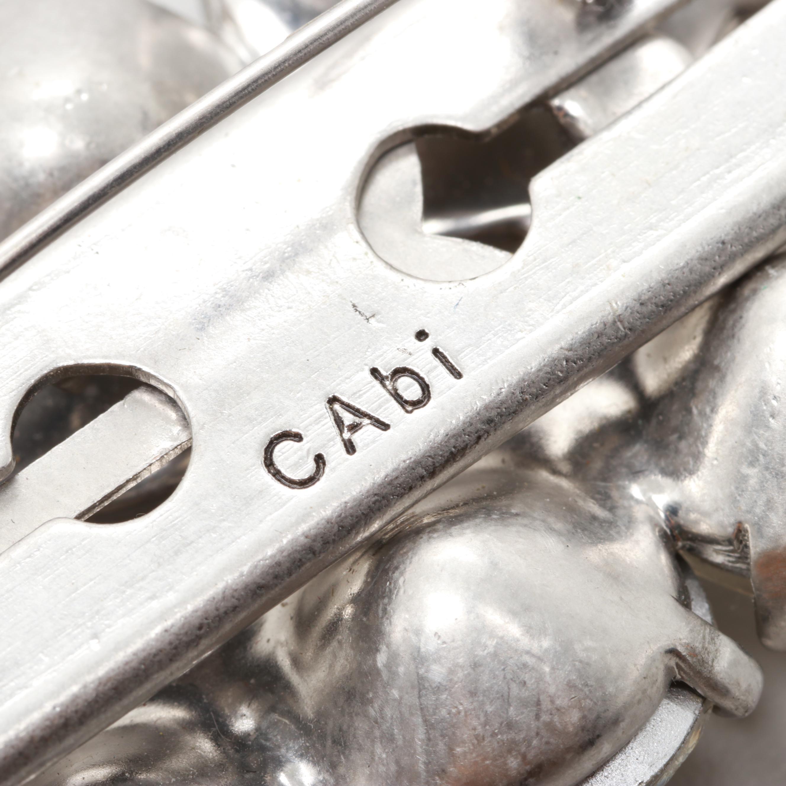 Cabi Oversized Clear Rhinestone Brooch