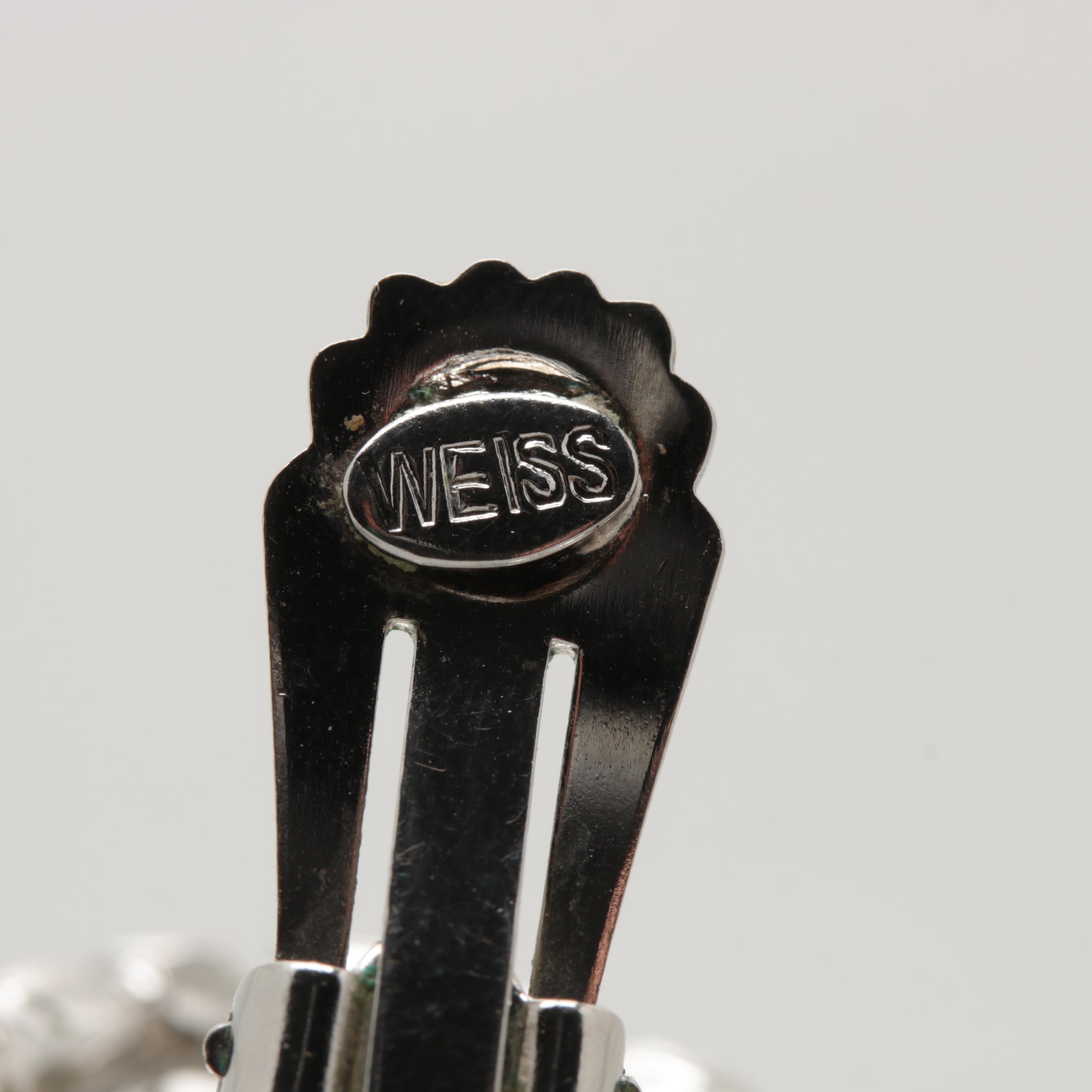 Collection of 1960s Rhinestone Jewelry Including Weiss, Trifari