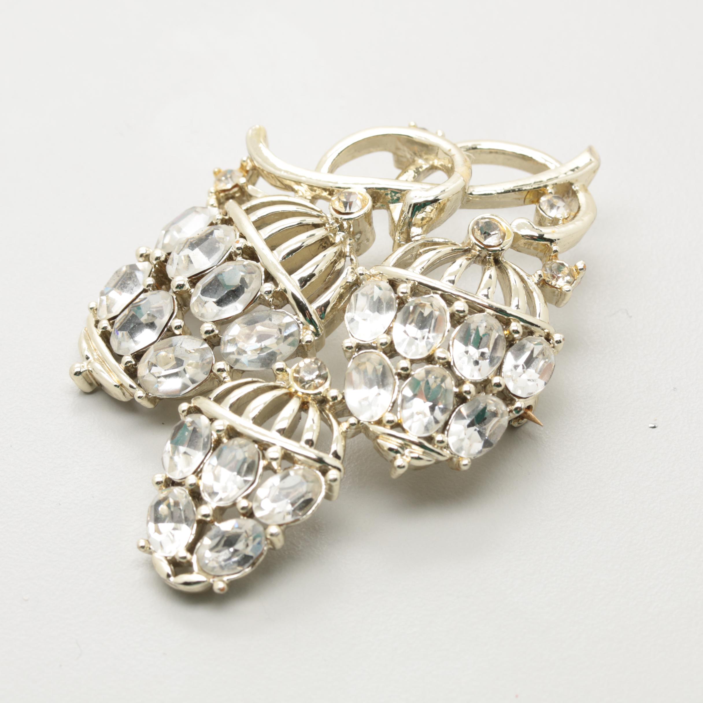 Collection of 1960s Rhinestone Jewelry Including Weiss, Trifari