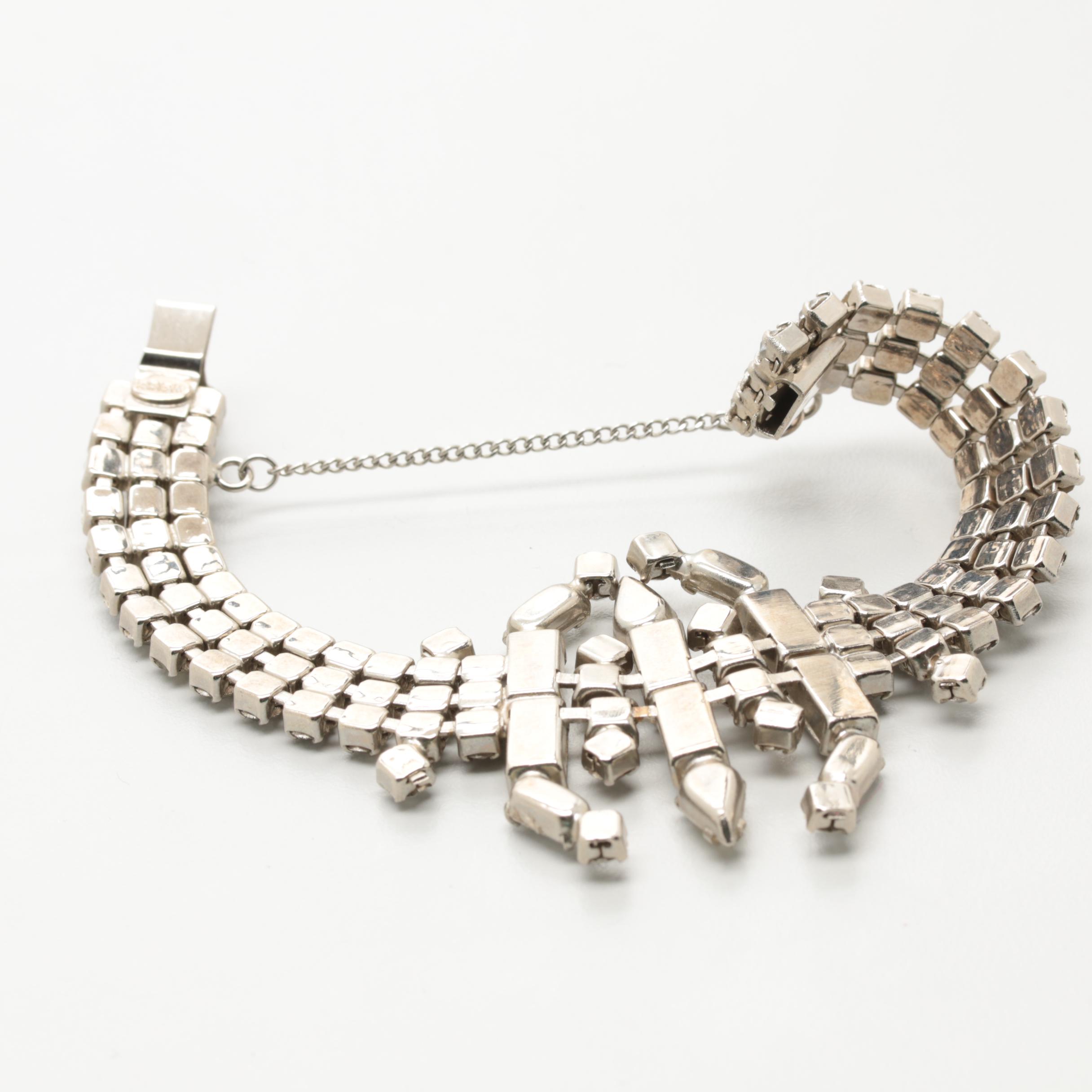 Collection of 1960s Rhinestone Jewelry Including Weiss, Trifari