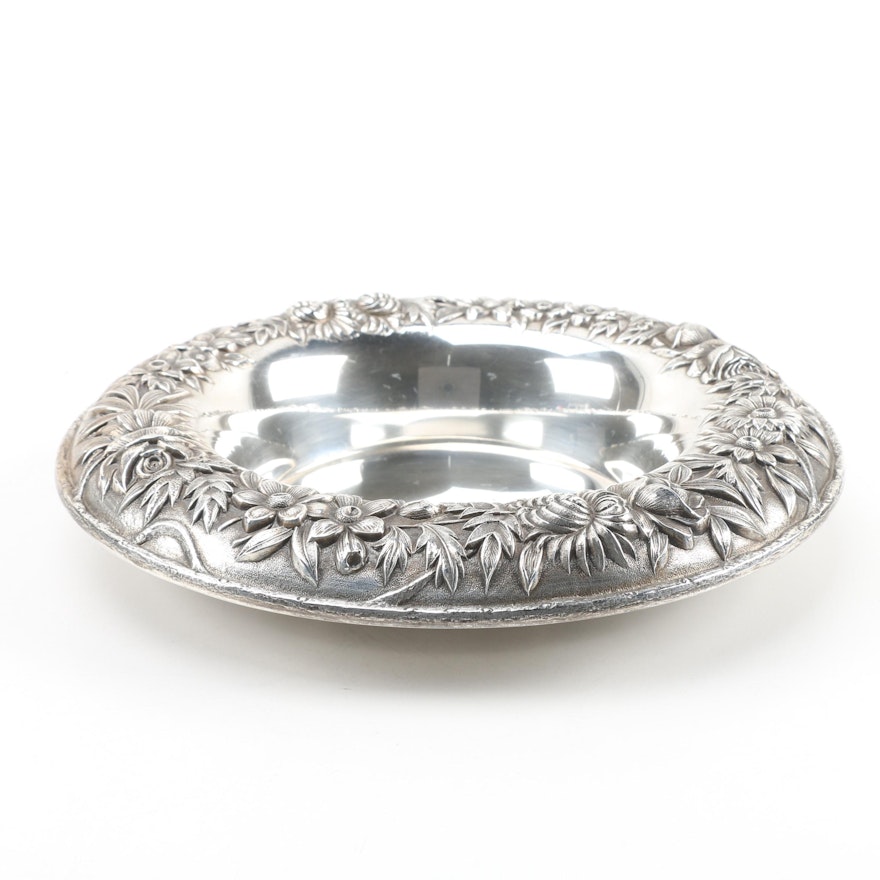 S. Kirk & Son "Repoussé" Sterling Silver Fruit Bowl, Early to Mid-20th Century