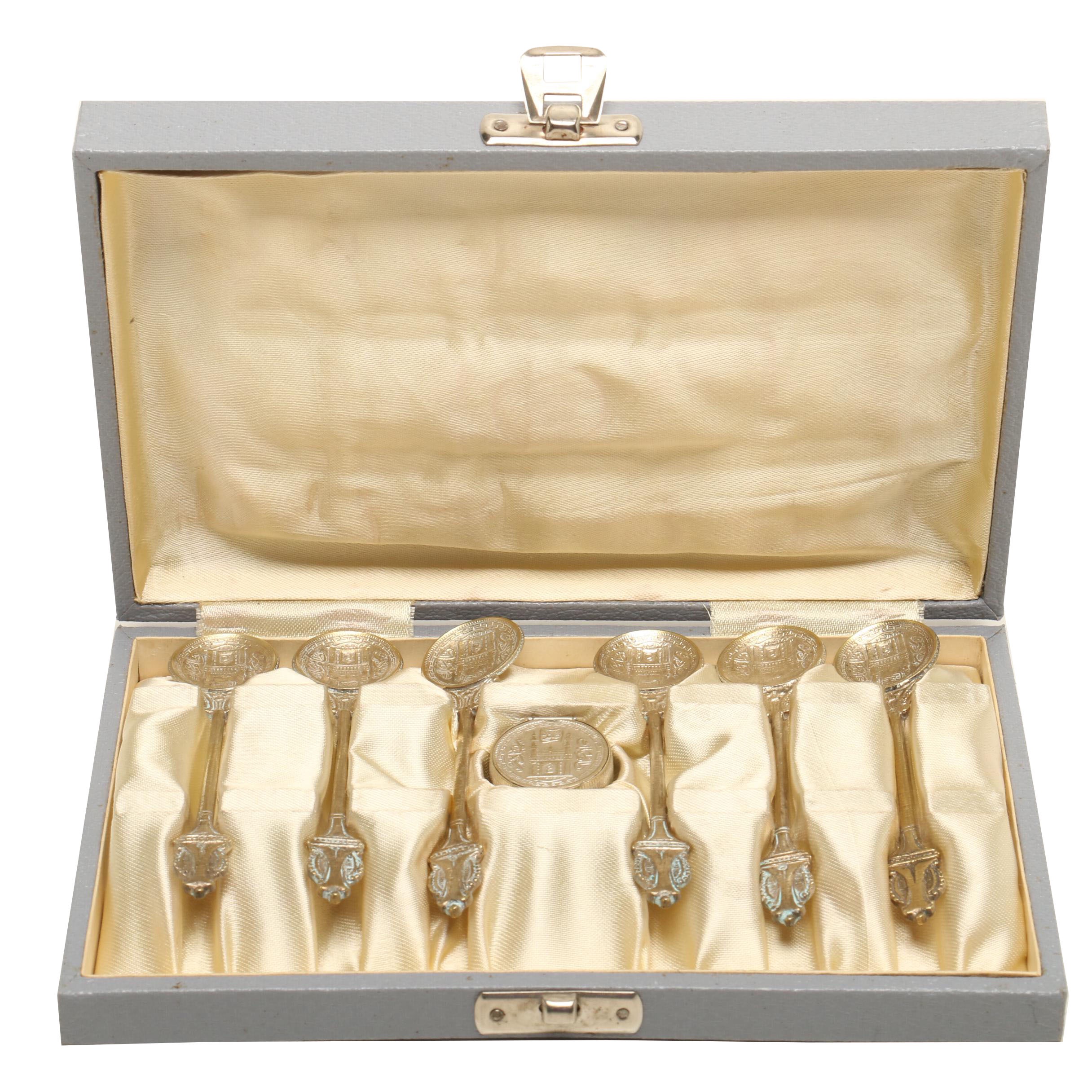 Demitasse Spoons Made from Indian Coins