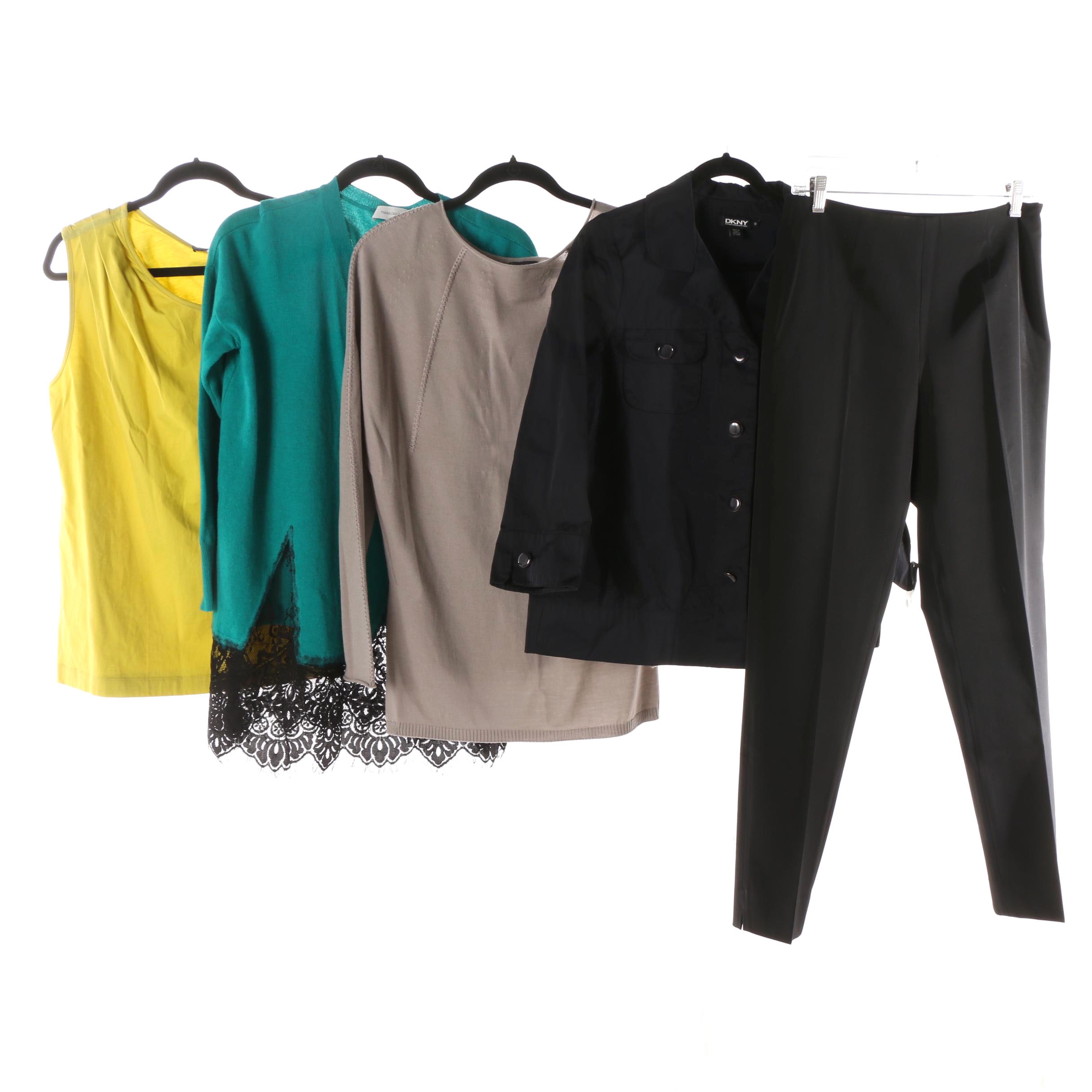 Women's Pants and Tops including Piazza Sempione, Maria Grazia Severi, and DKNY