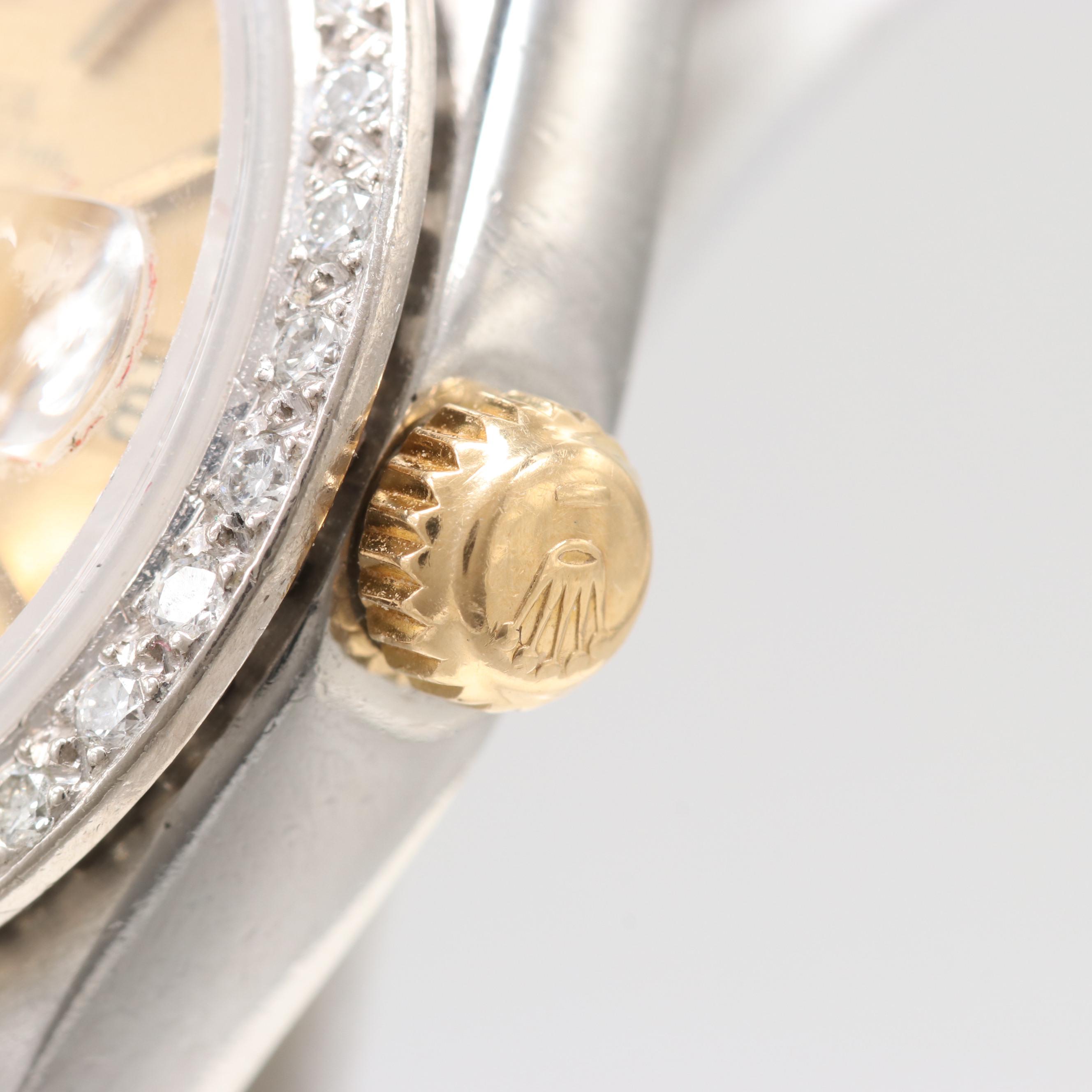 Rolex Oyster Perpetual Date Two-Tone Diamond Watch, 1978